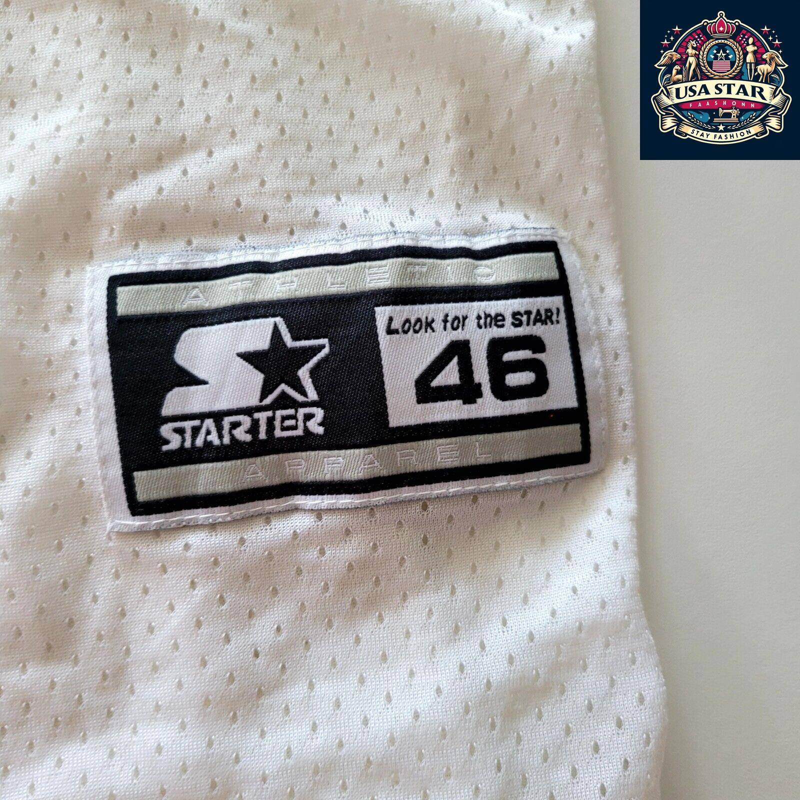 Doug Flutie #7 Buffalo Bills NFL Starter White Jersey Men's Medium - Vintage Style, Breathable Nylon - USASTARFASHION