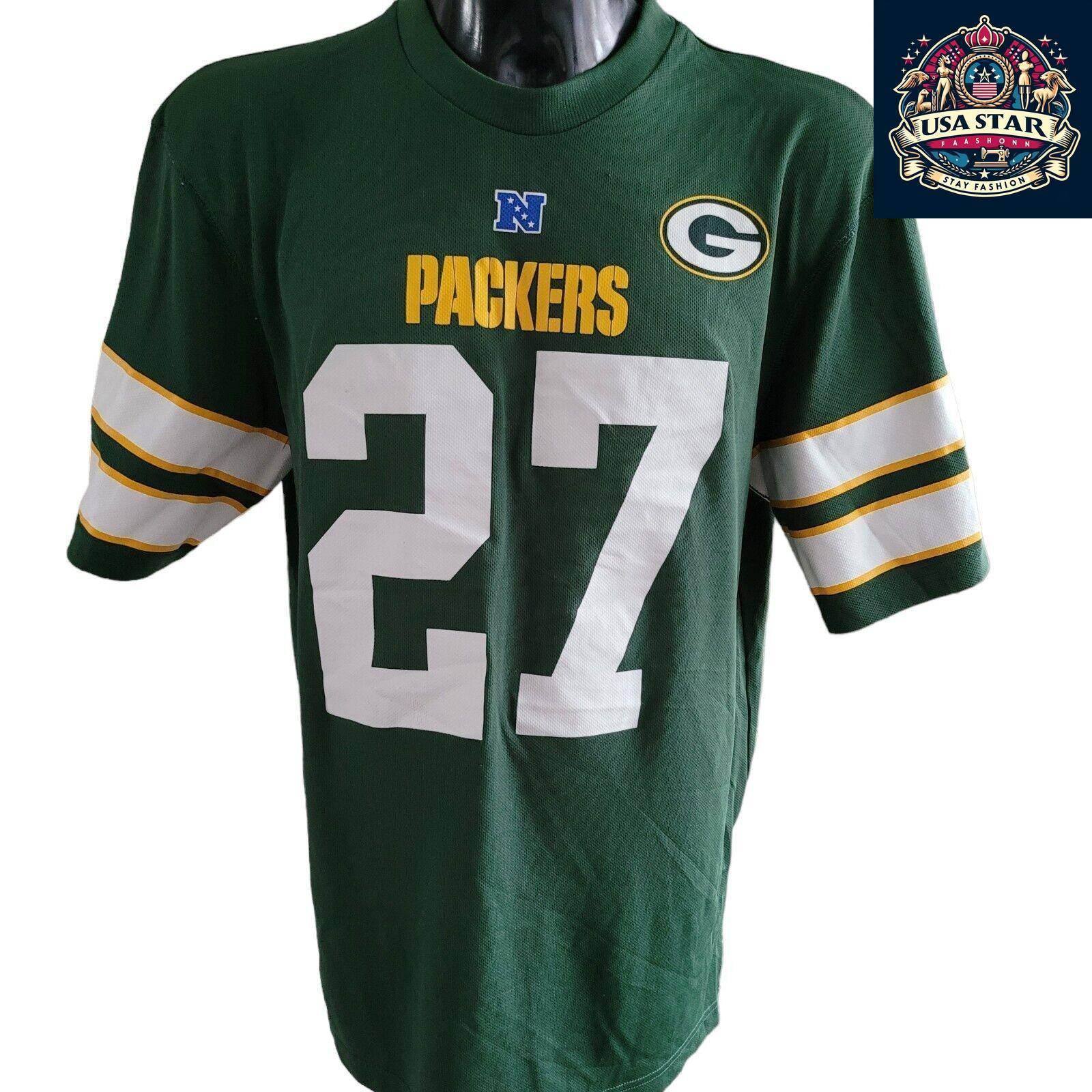 Eddie Lacy Jersey 27 - Green Bay Packers NFL Jersey for Adults with Comfortable Fit & Stylish Design - USASTARFASHION
