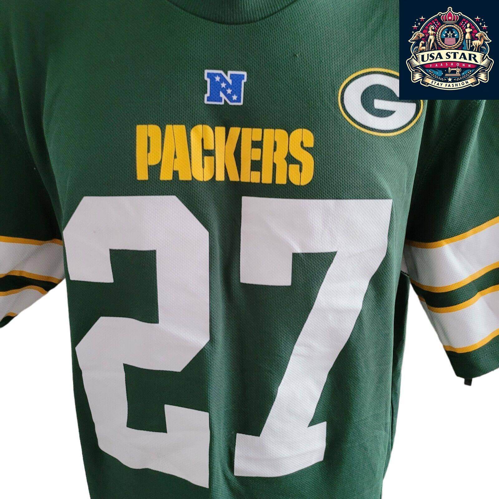 Eddie Lacy Jersey 27 - Green Bay Packers NFL Jersey for Adults with Comfortable Fit & Stylish Design - USASTARFASHION