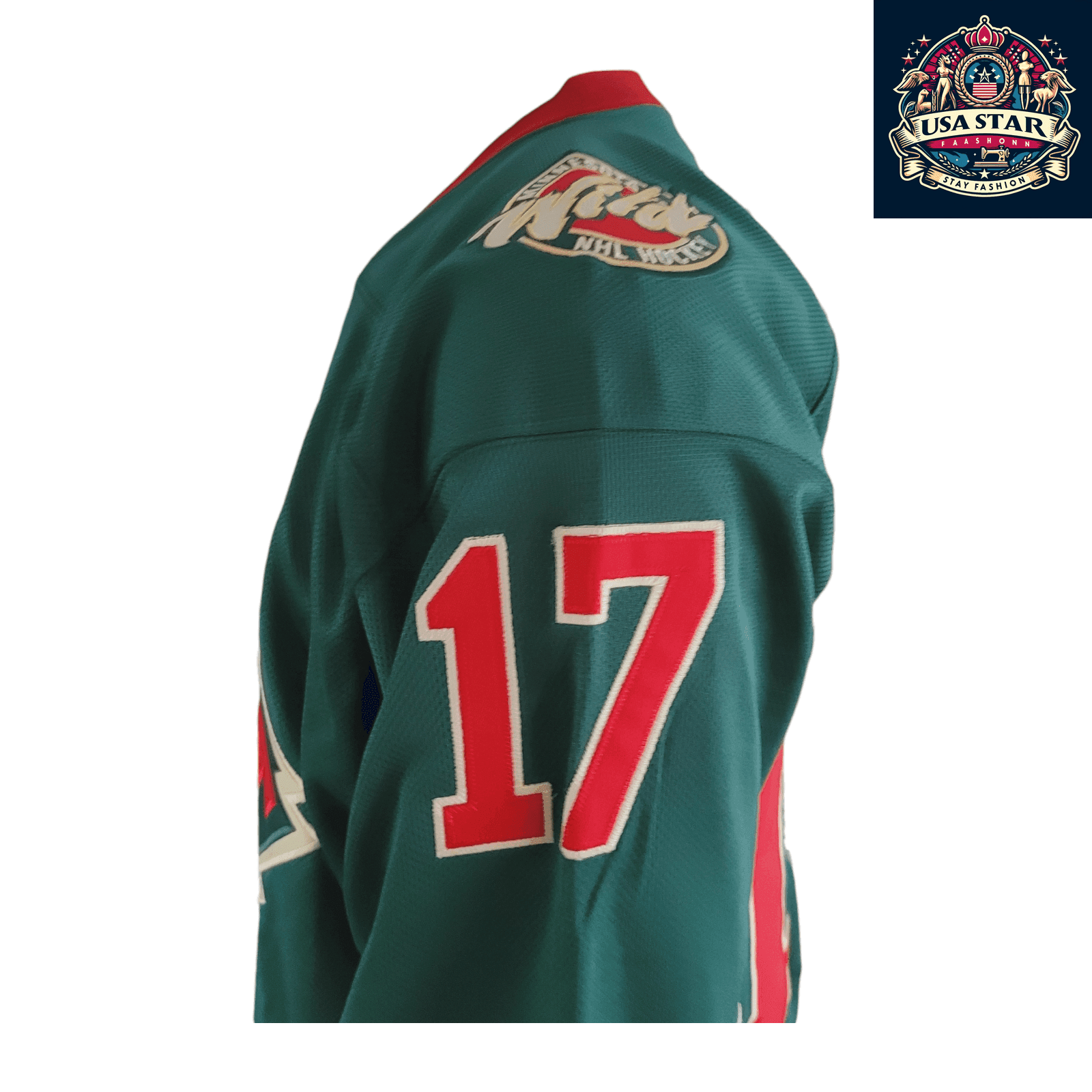 Filip Kuba Minnesota Wild 17 Adult Medium CCM NHL Authentic Air - Knit Jersey - USASTARFASHION