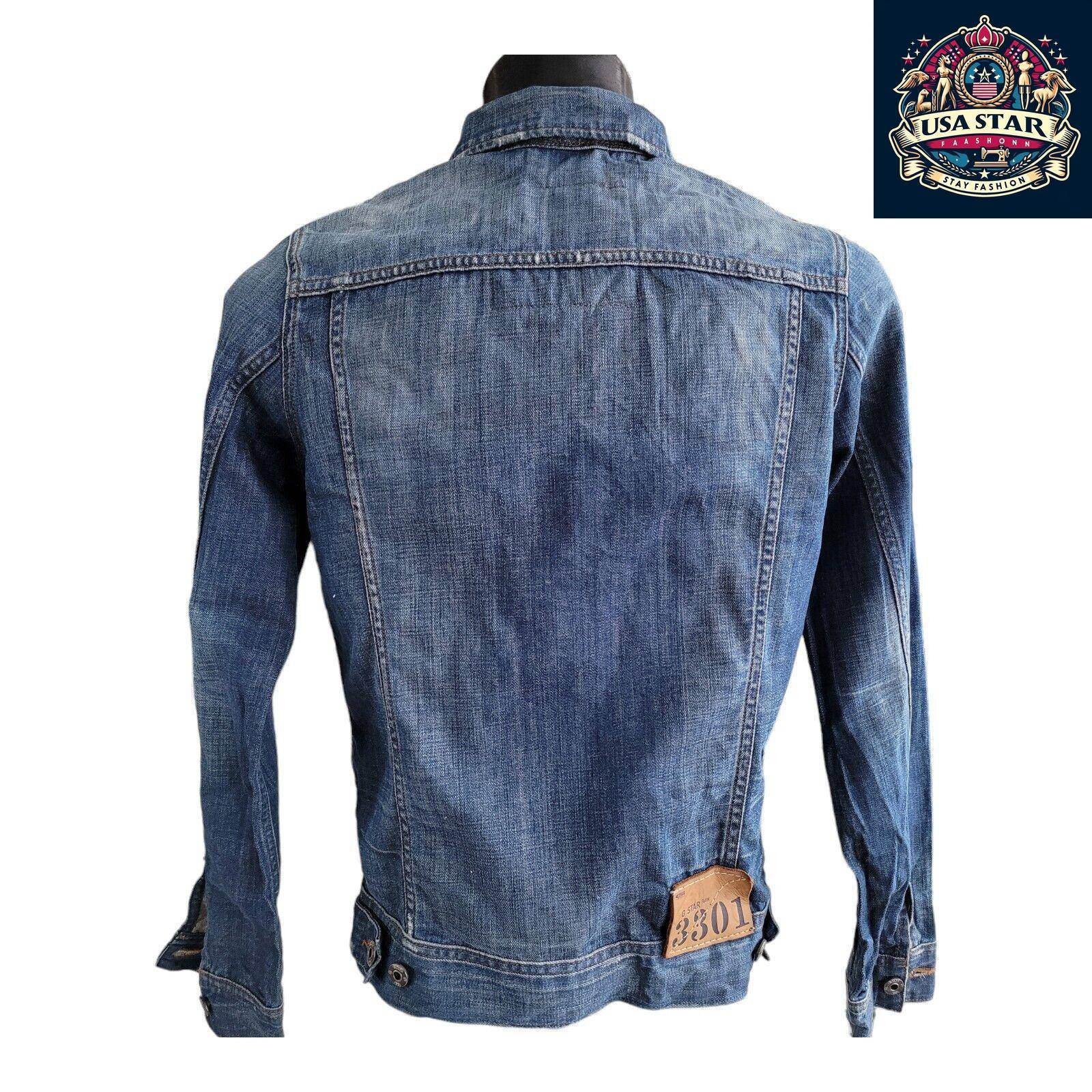 G - Star Denim Jacket Ladies Size M, Classic 3301 Design, Premium Quality & Versatile Style - USASTARFASHION