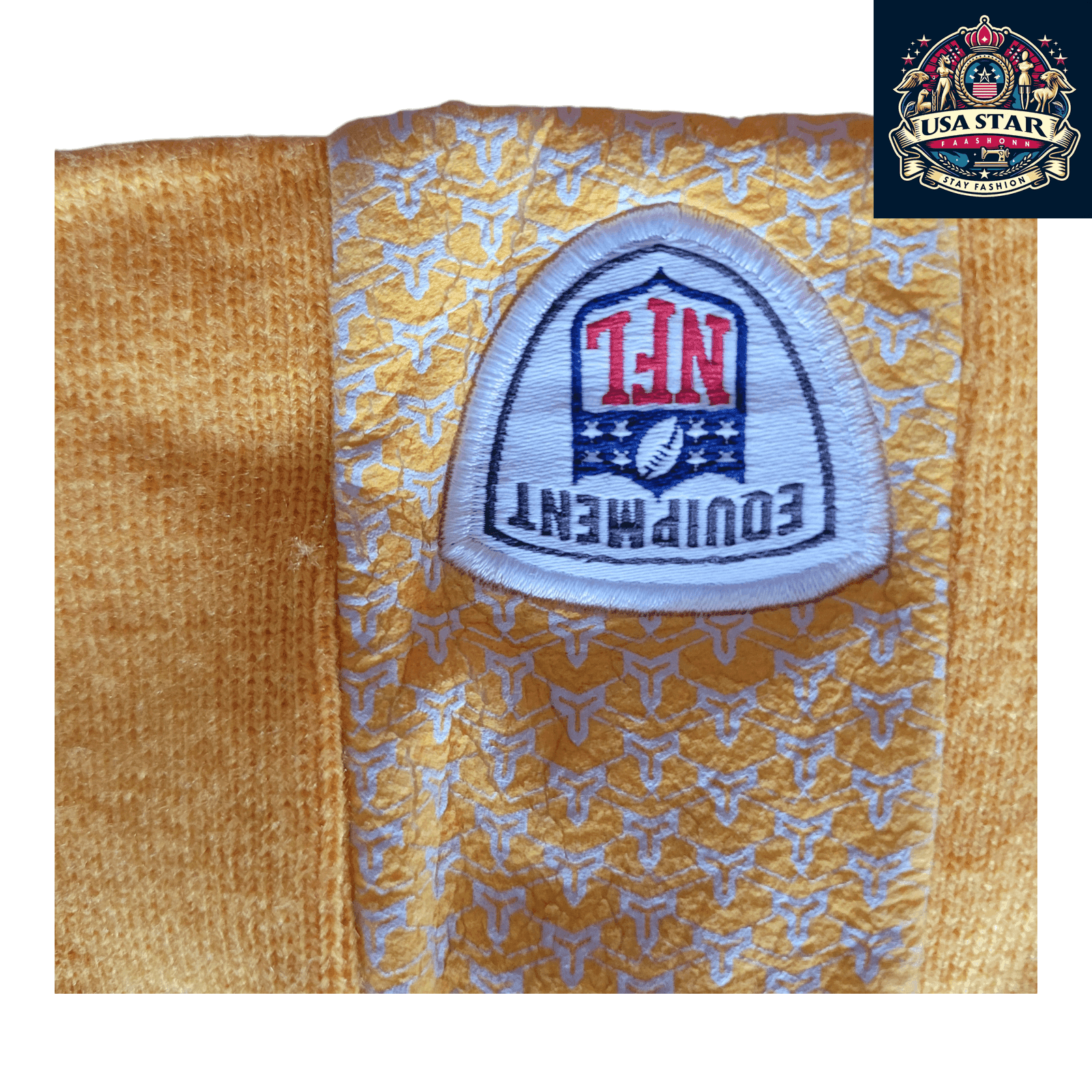 Green Bay Packers Beanie by Reebok - Yellow & White Stripes, Warm Fabric, Official NFL Gear - USASTARFASHION