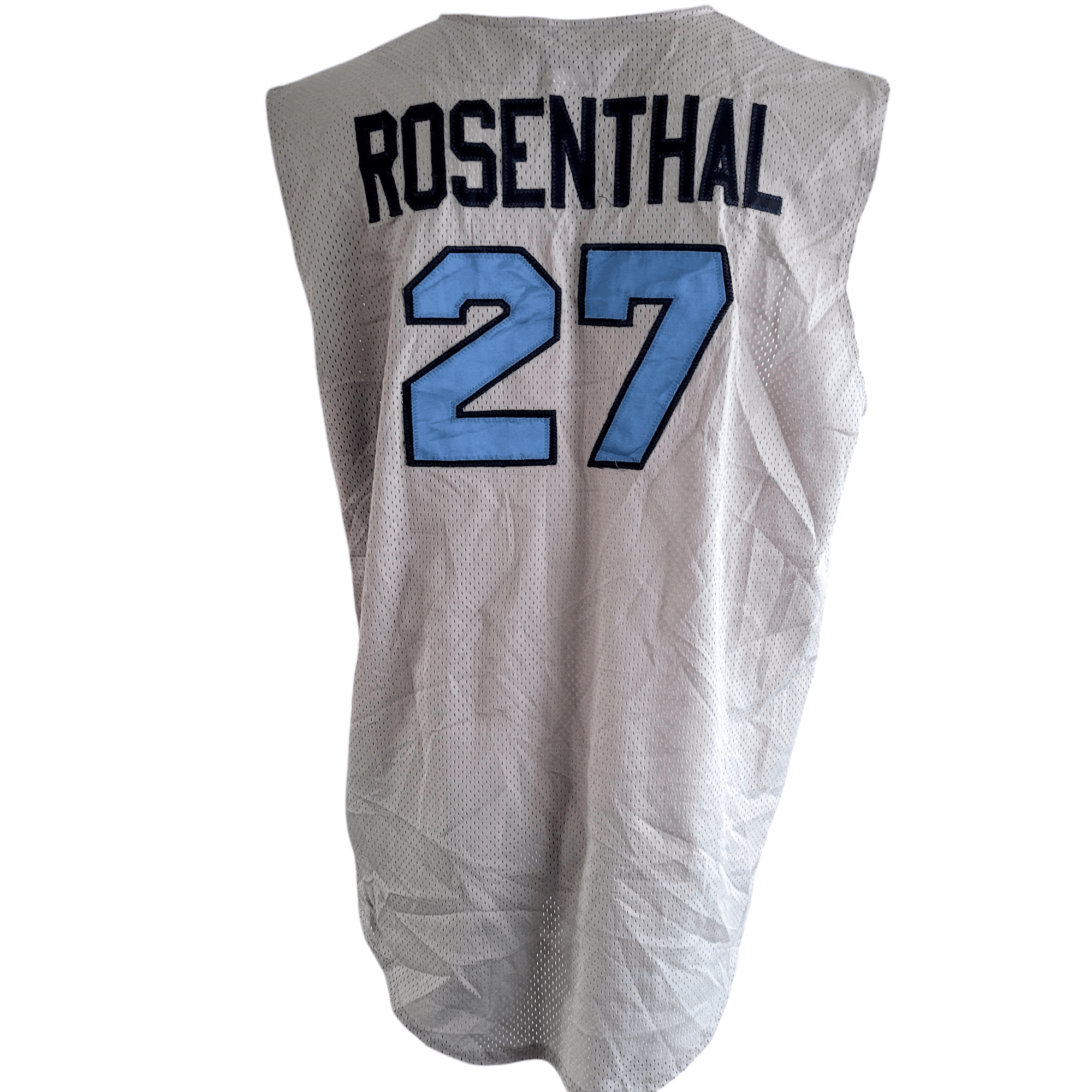 High 5 Sportswear Rosenthal 27 Sleeveless Jersey XL Grey USA Made Unisex Sportswear - USASTARFASHION