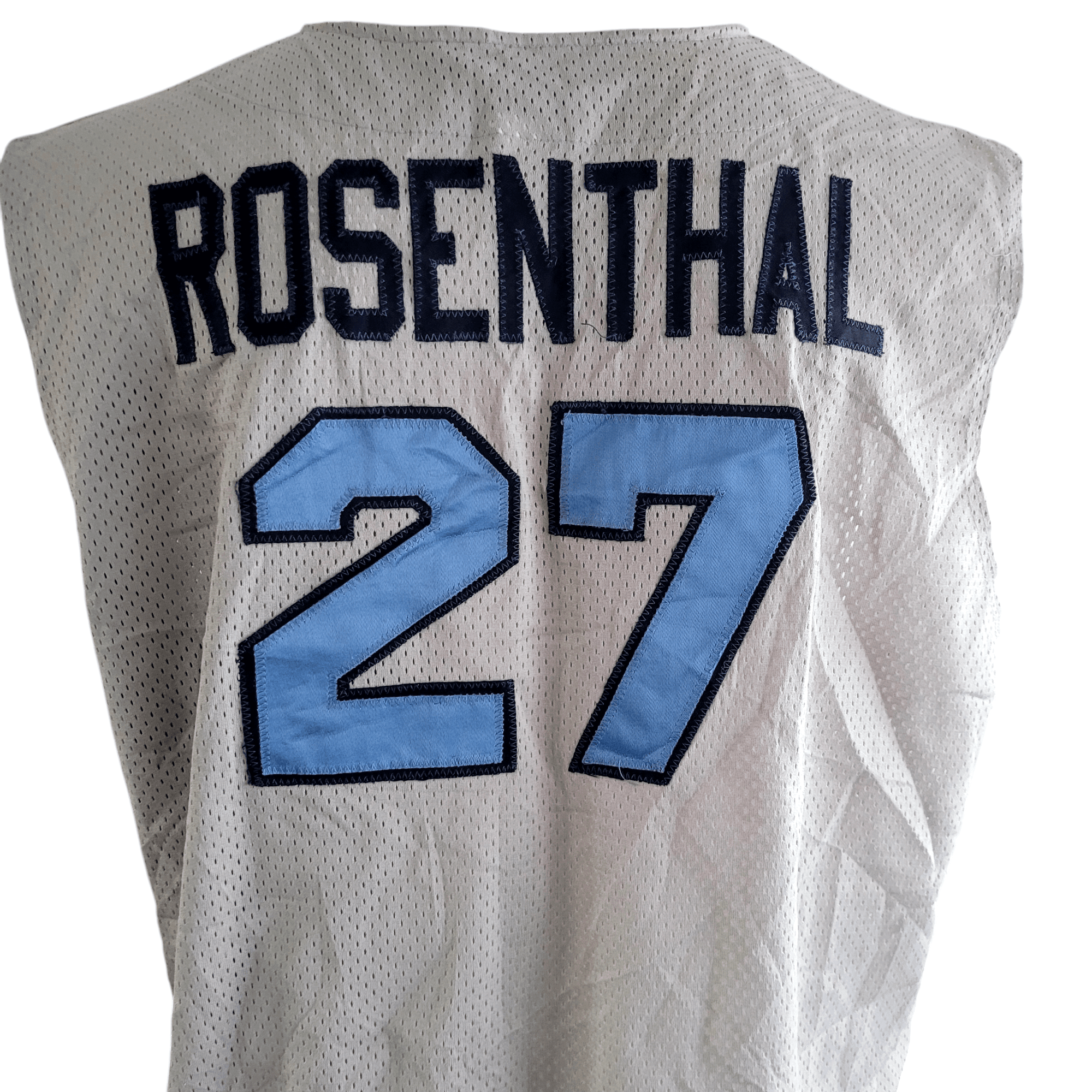 High 5 Sportswear Rosenthal 27 Sleeveless Jersey XL Grey USA Made Unisex Sportswear - USASTARFASHION