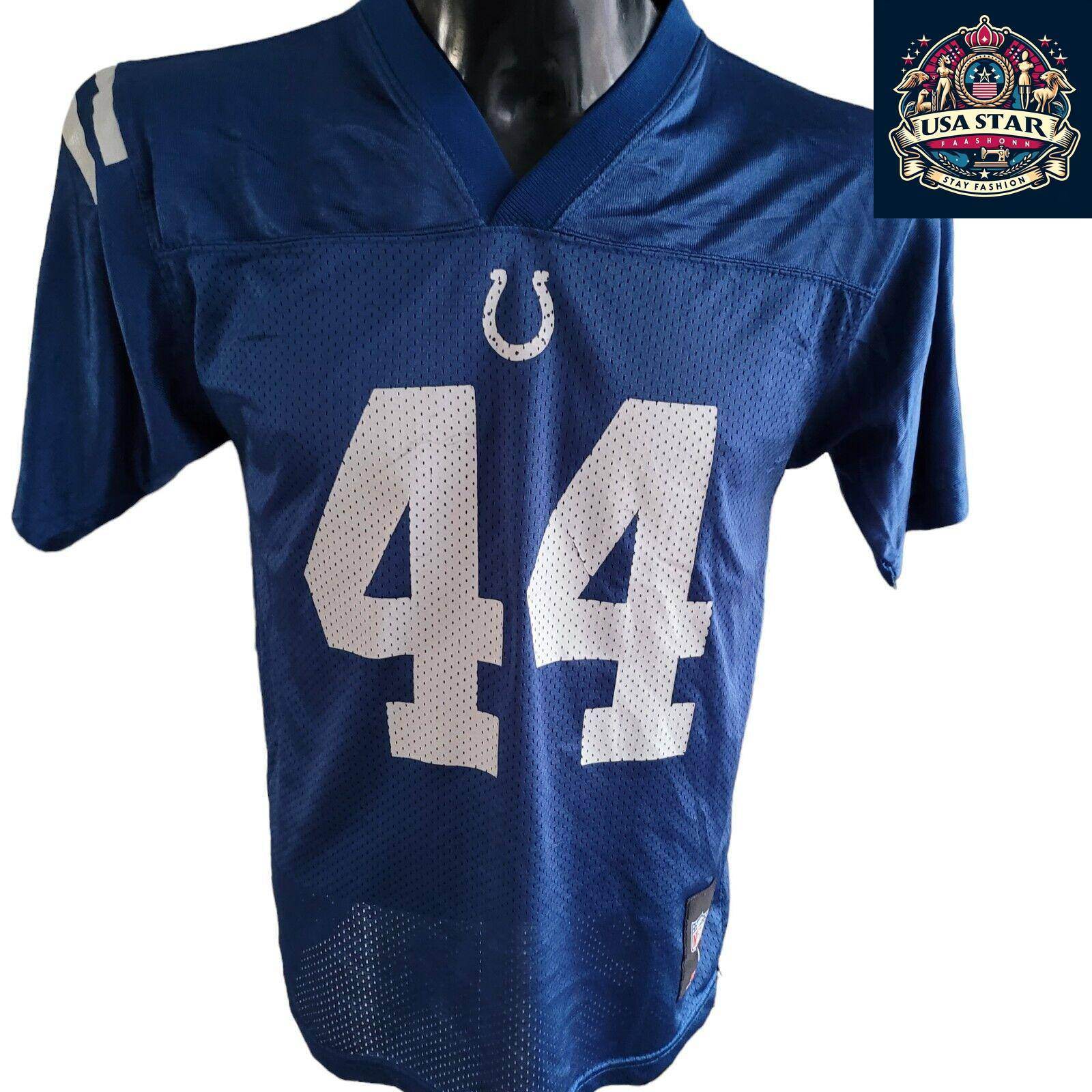 Indianapolis Colts Jersey Youth Large Dallas Clark 44 - Comfortable Fan Apparel for Young Fans - USASTARFASHION
