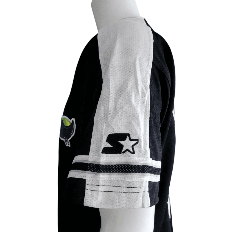 Jose Canseco 33 Starter Jersey - XL Classic Black with Rays Patch, Retro Style, Grade A Condition - USASTARFASHION