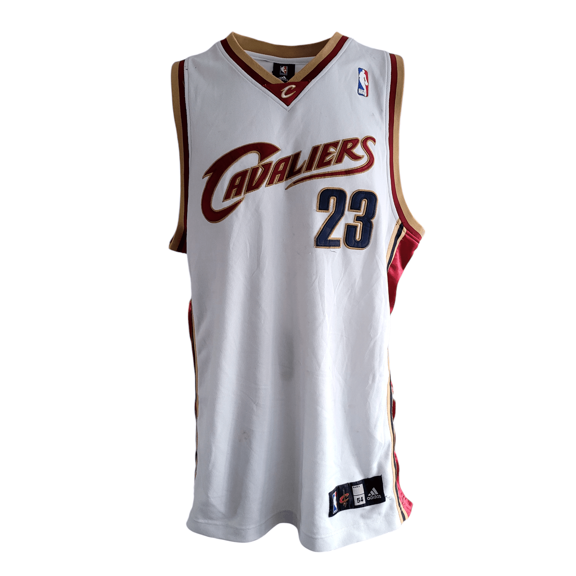 LeBron James Cleveland Cavaliers Adidas Authentic Jersey - Size 54 White NBA Player 23 - USASTARFASHION