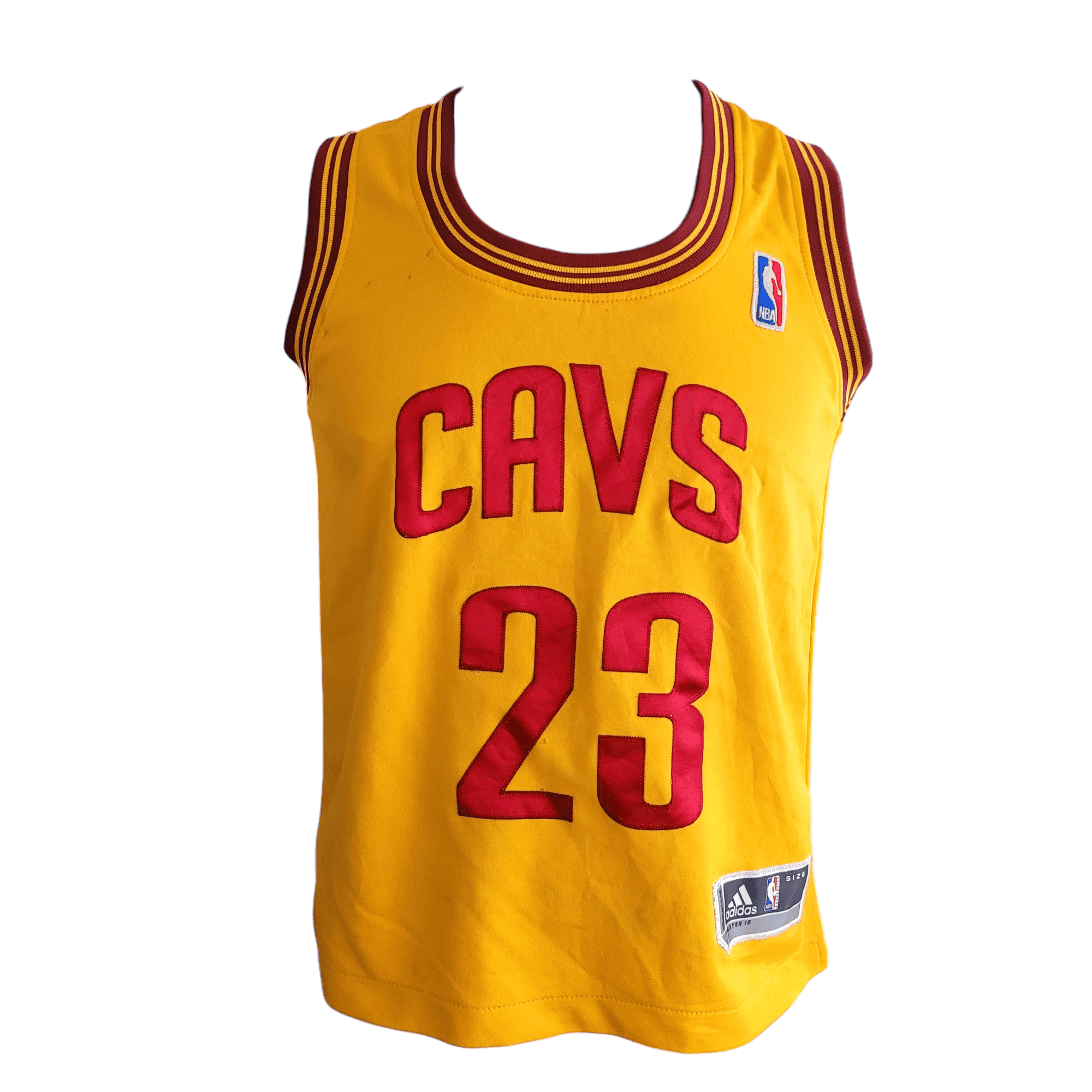 LeBron James Youth Jersey 23 Cleveland Cavaliers Gold Adidas ClimaCool Size M - USASTARFASHION