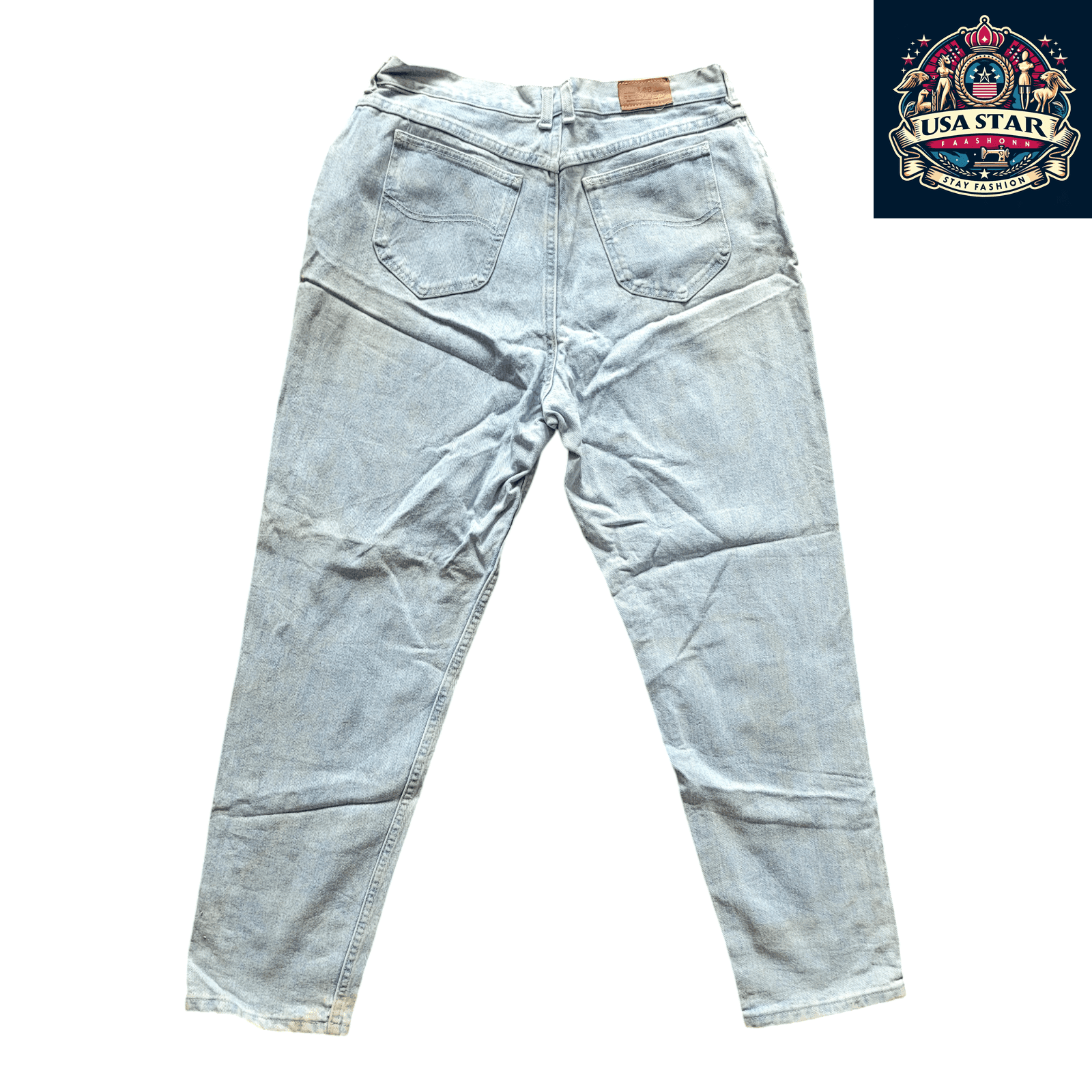 Lee Vintage Men's Jeans W32 L30 - 100% Cotton Straight - Leg Denim for Timeless Style - USASTARFASHION