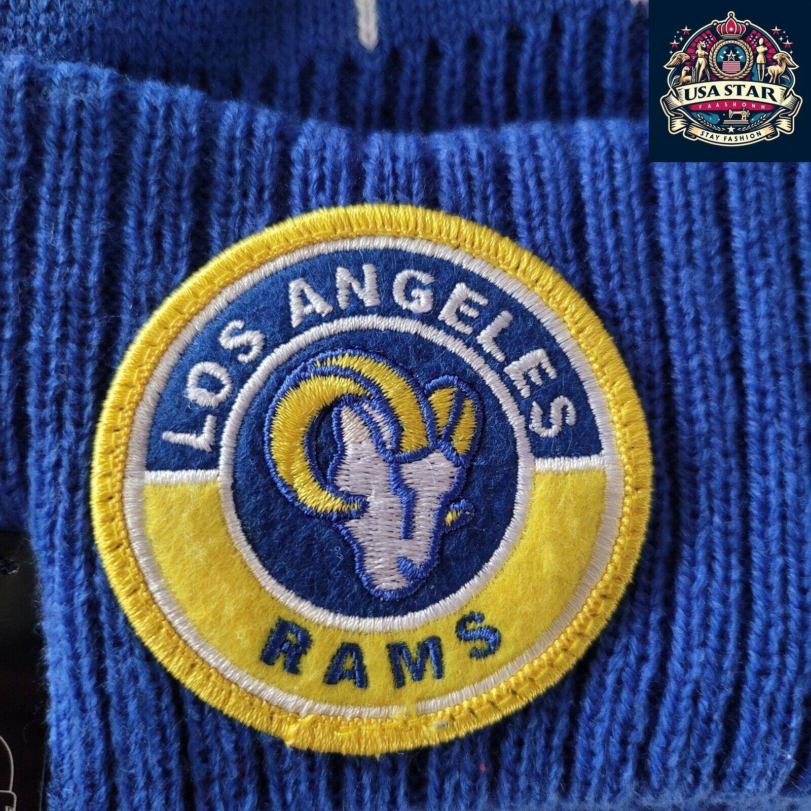 Los Angeles Rams Beanie - New Era Acrylic Hat with Iconic Team Logo, Cozy One Size Fits All - USASTARFASHION