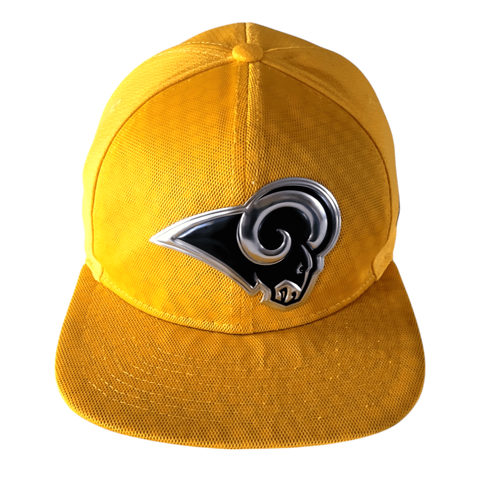 Los Angeles Rams Snapback Hat 9FIFTY by New Era with Bold Metallic Logo - Grade A Condition - USASTARFASHION