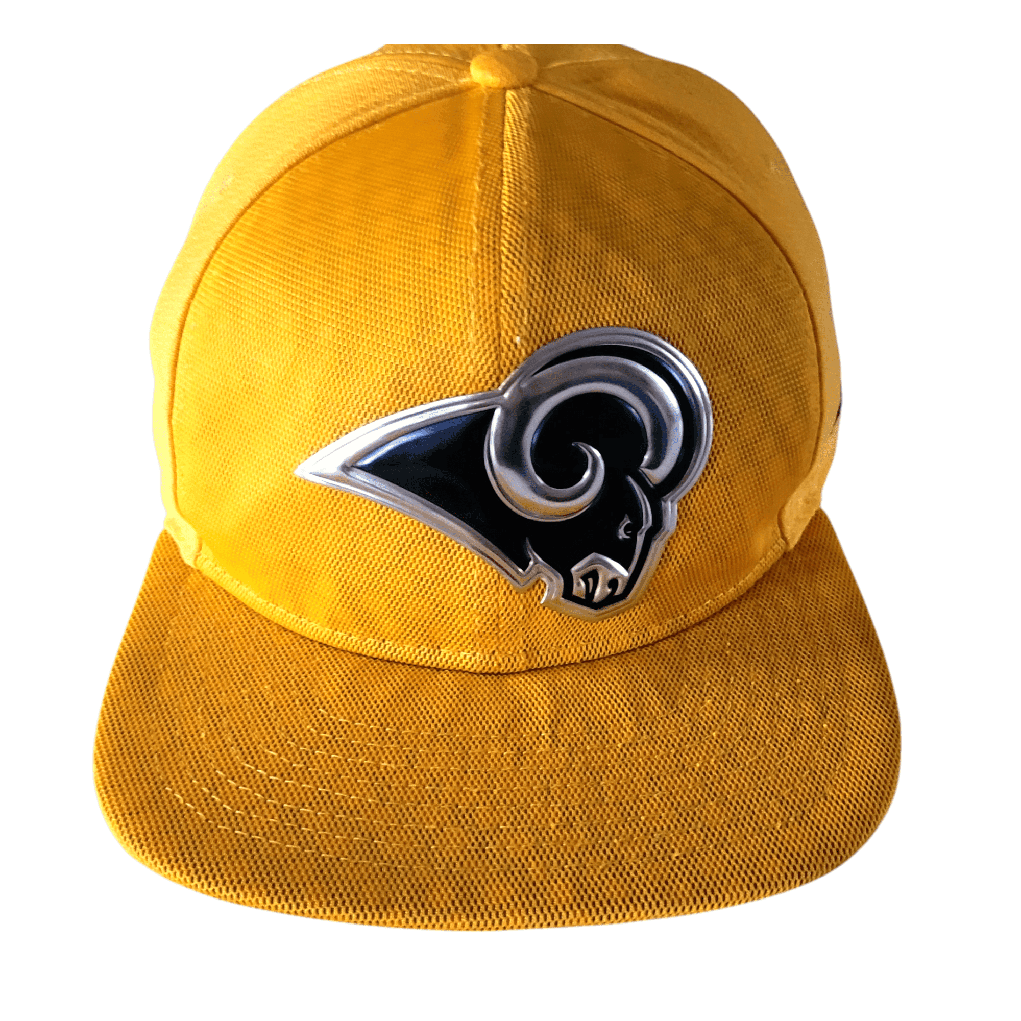 Los Angeles Rams Snapback Hat 9FIFTY by New Era with Bold Metallic Logo - Grade A Condition - USASTARFASHION
