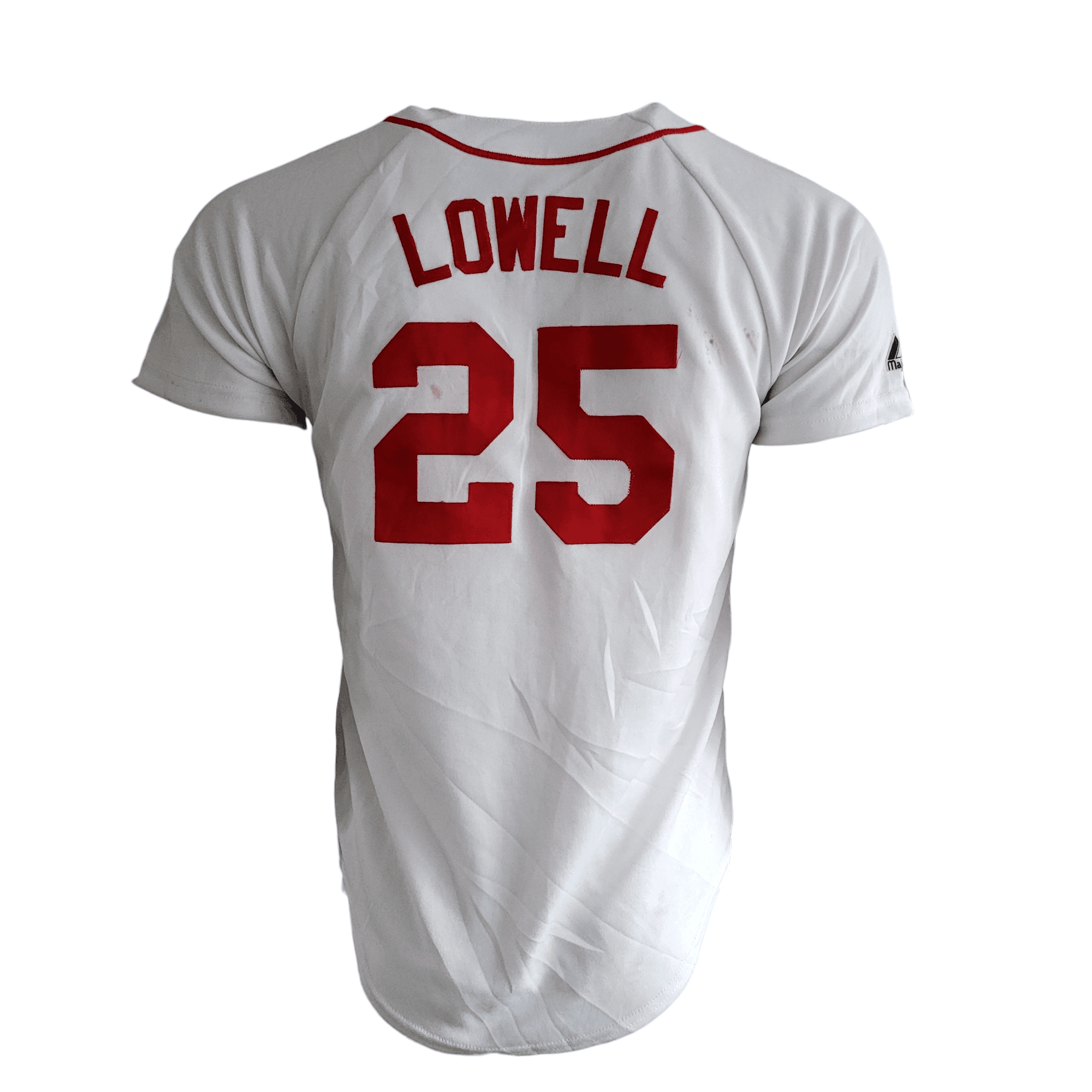 Majestic Boston Red Sox Jersey Mike Lowell 25 Women's L/Youth L - Authentic MLB Merchandise - USASTARFASHION