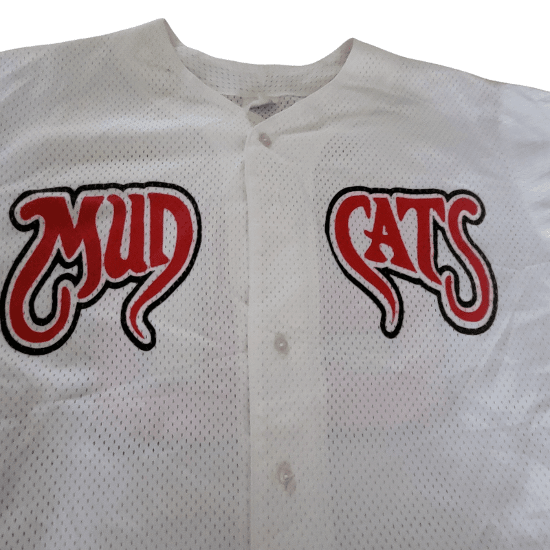 Majestic Mudcats Sports Apparel XL Vintage Baseball Jersey White Red Number 20 Made in USA - USASTARFASHION