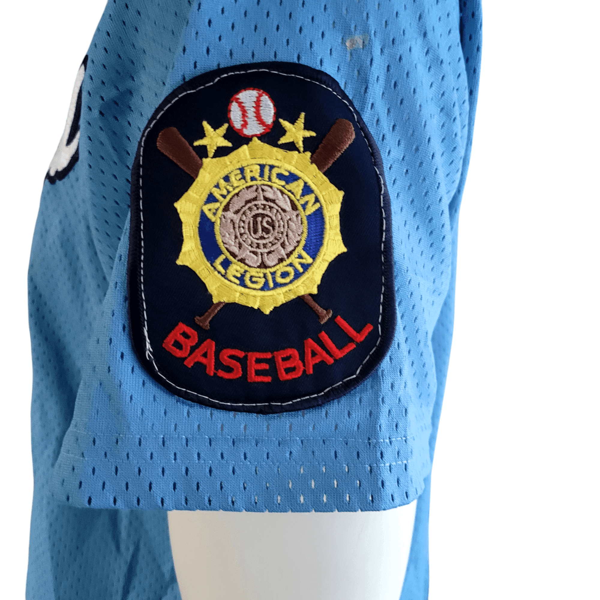 Majestic Saugerties Baseball Jersey Men's Medium 6 - Authentic Sky Blue Polyester Teamwear - USASTARFASHION