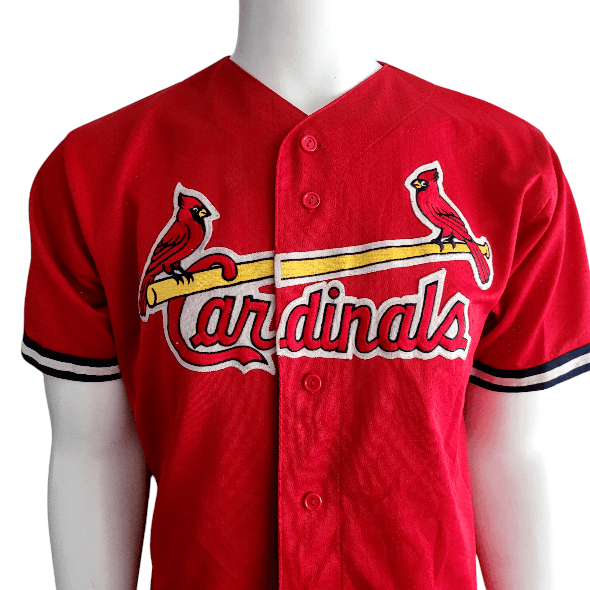 Mark McGwire St. Louis Cardinals Jersey 25 Red Vintage Majestic Size L - MLB Authentic - USASTARFASHION