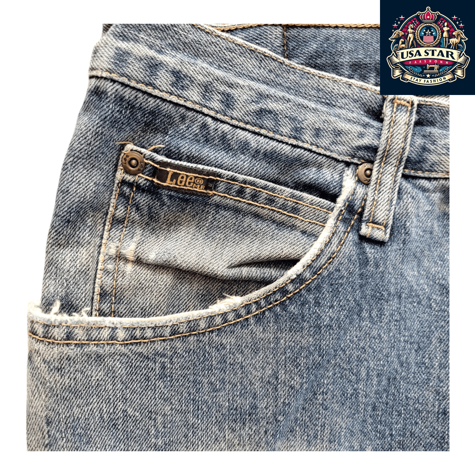 Men's Lee Jeans W30 L32, Medium Wash, Grade B Quality, Classic Fit for Everyday Style - USASTARFASHION