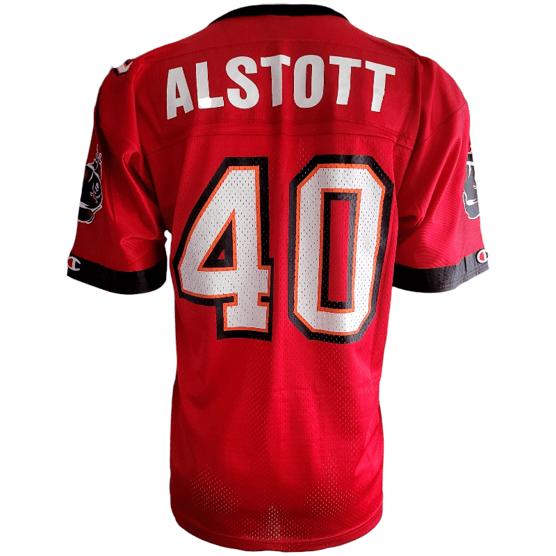 Mike Alstott Jersey 40 Champion Tampa Bay Buccaneers Small Authentic NFL Like New Condition - USASTARFASHION