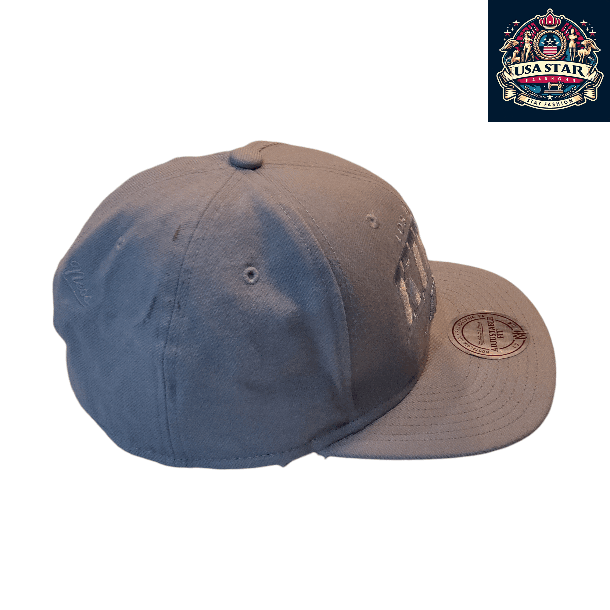 Mitchell And Ness Kings Snapback Cap – Adjustable Gray Wool Hat with Detailed Embroidery - USASTARFASHION