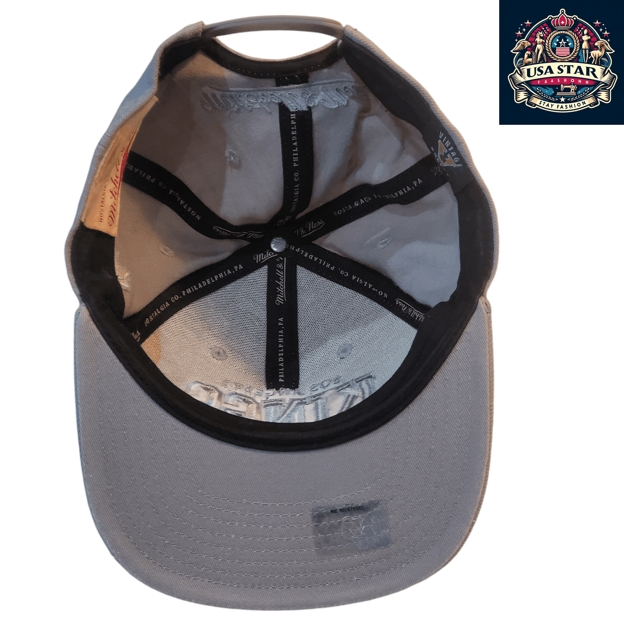 Mitchell And Ness Kings Snapback Cap – Adjustable Gray Wool Hat with Detailed Embroidery - USASTARFASHION