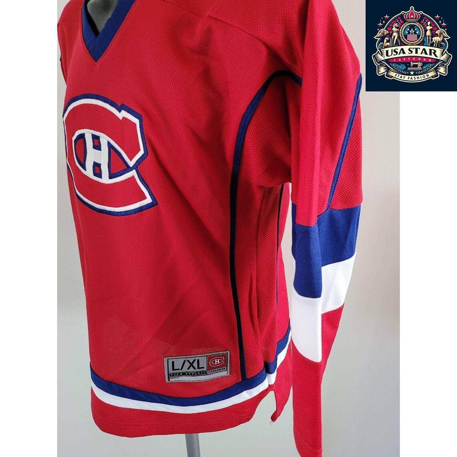 Montreal Canadiens Youth Jersey XL - Soft, Breathable Fabric, Iconic Design for Young Fans - USASTARFASHION