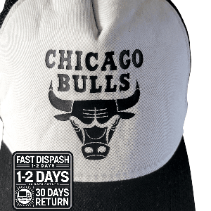 New Era 9FORTY Chicago Bulls Mesh Trucker Hat - Adjustable Snapback - Grade A Used - USASTARFASHION