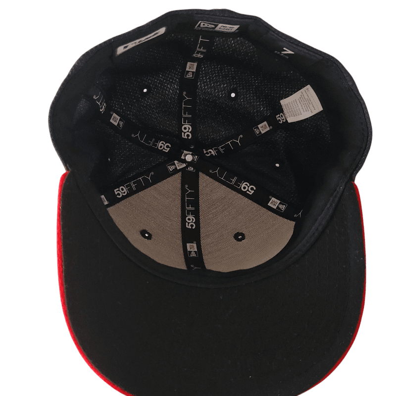 New Era Boston Red Sox Baseball Cap - Size 7 (55.8cm) - Quality Grade A Condition, Navy & Red - USASTARFASHION