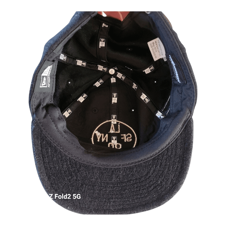 New Era LA SF NY 80 Black Adjustable Strapback Cap for Comfortable Everyday Wear - USASTARFASHION