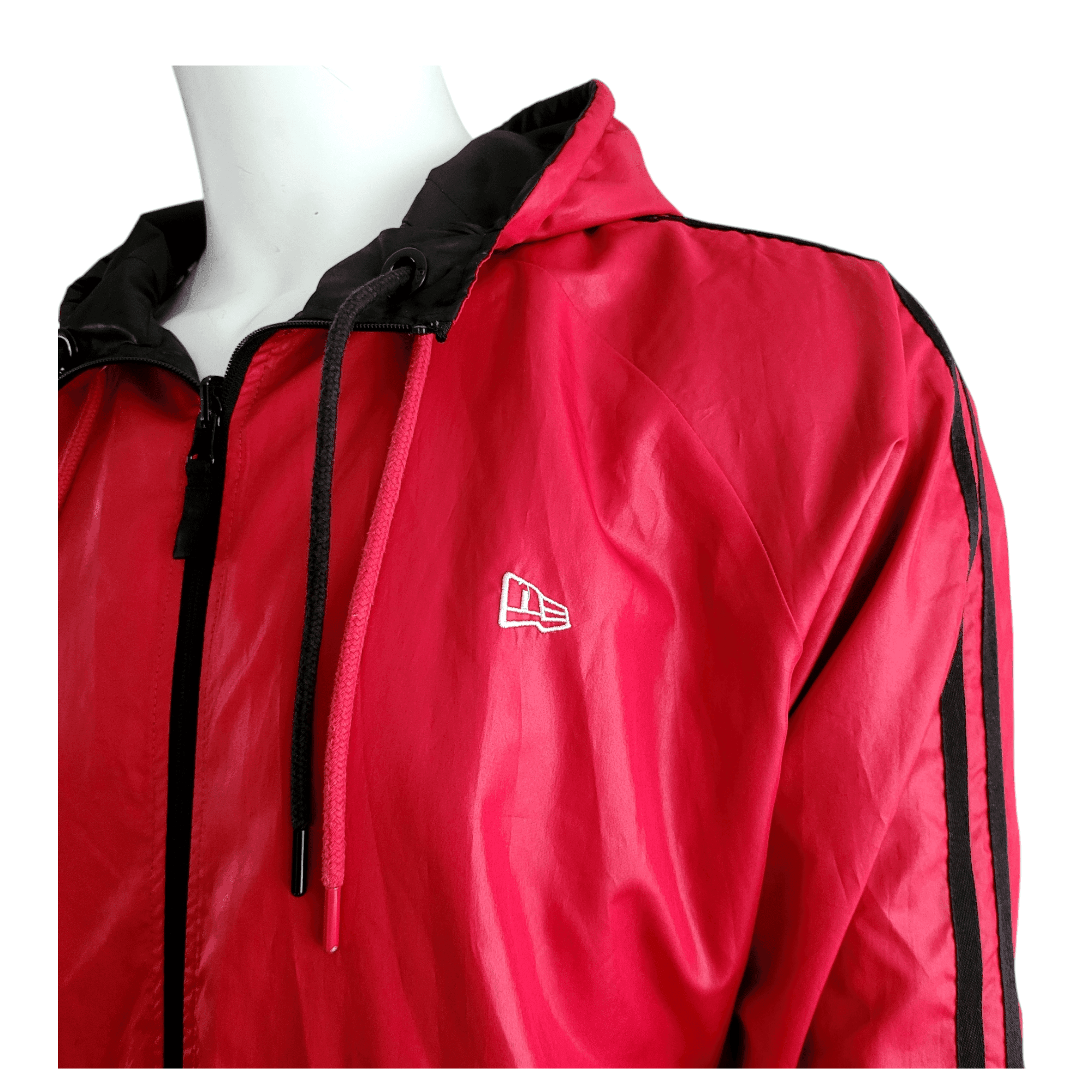 New Era Reversible Jacket in Black and Red - EUR 2XL / US XL, Comfortable Polyester Design - USASTARFASHION