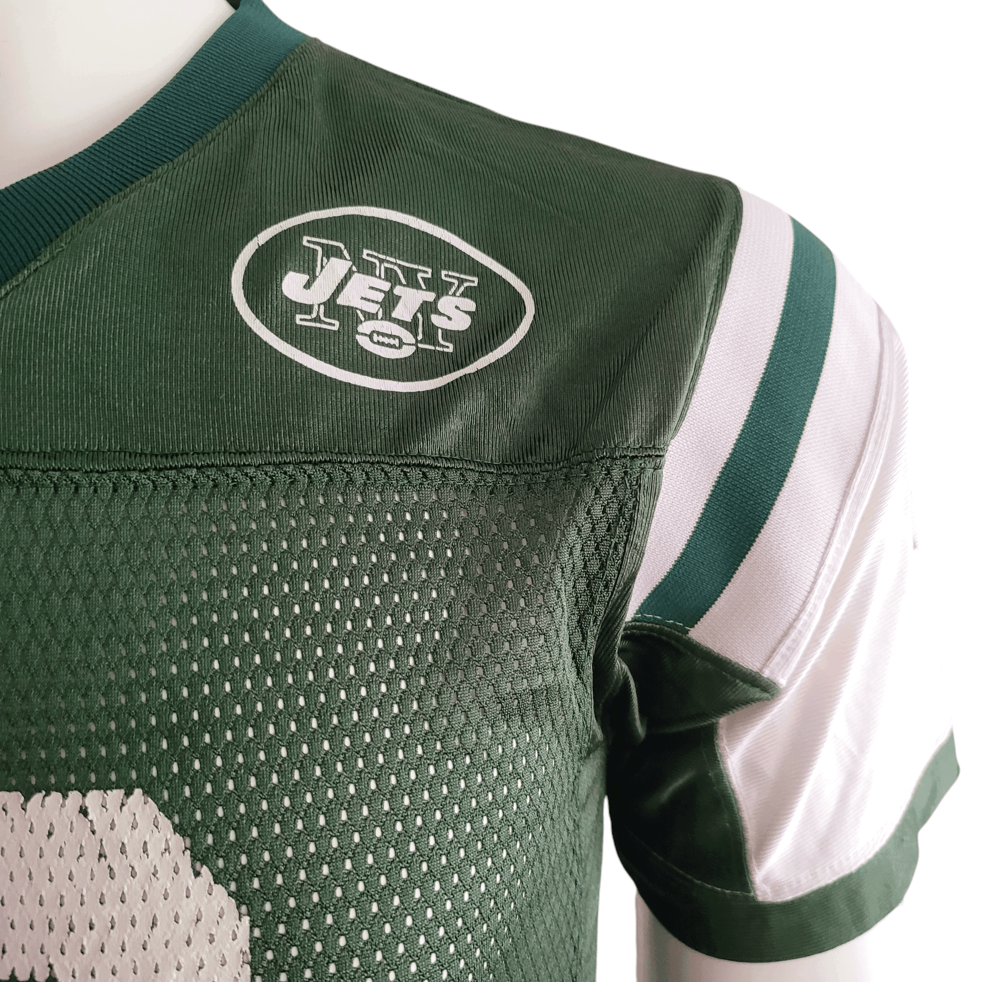 New York Jets Jersey Santonio Holmes 10 Youth Large 14 - 16 NFL Authentic Reebok - USASTARFASHION