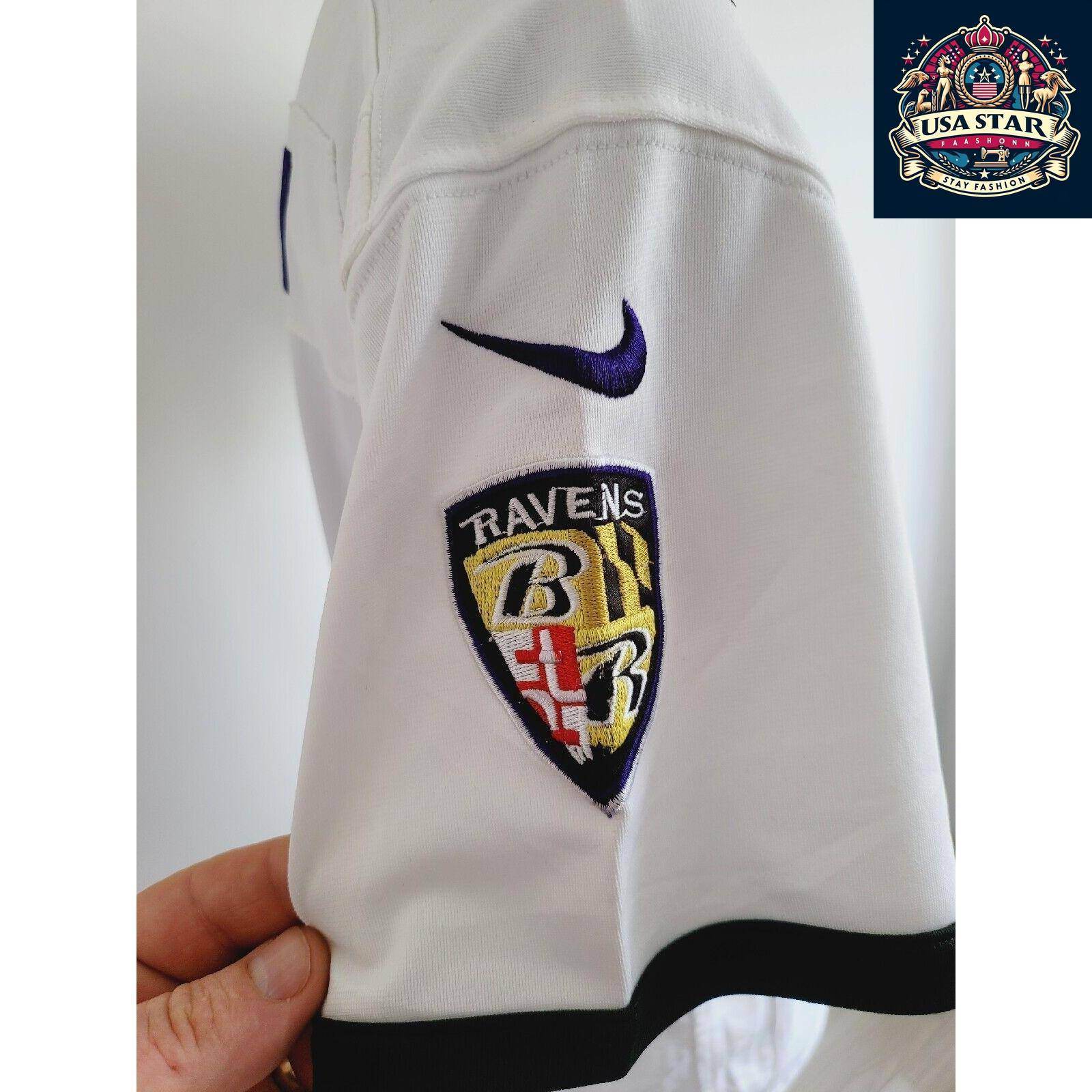 Nike Baltimore Ravens Jersey Youth XL Joe Flacco #5 - Lightweight, Breathable, Grade A Condition - USASTARFASHION