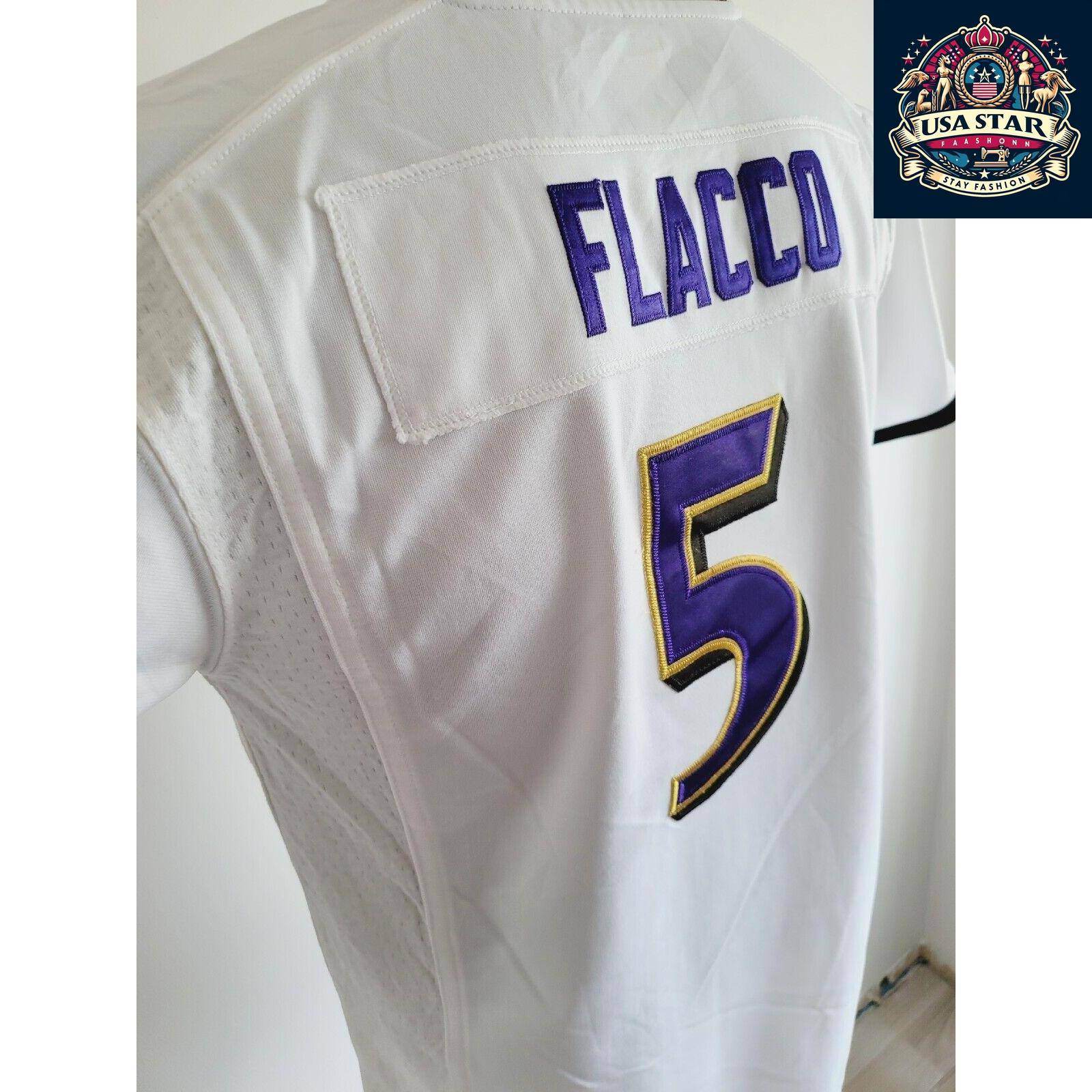 Nike Baltimore Ravens Jersey Youth XL Joe Flacco #5 - Lightweight, Breathable, Grade A Condition - USASTARFASHION