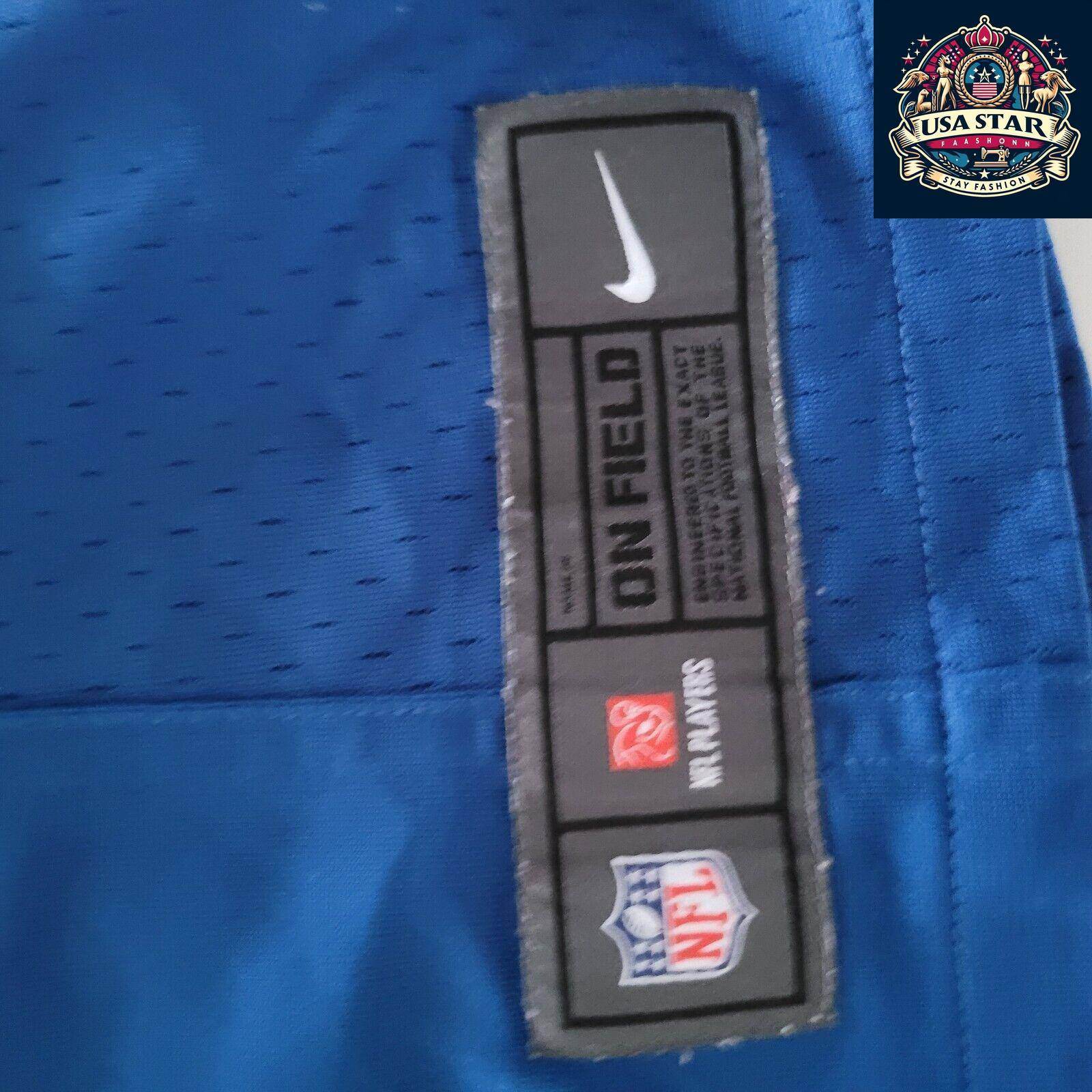 Nike Women's Jersey Authentic On Field Blue #12 Luck, Tailored Fit, Size Large, Colts Fan Gear - USASTARFASHION