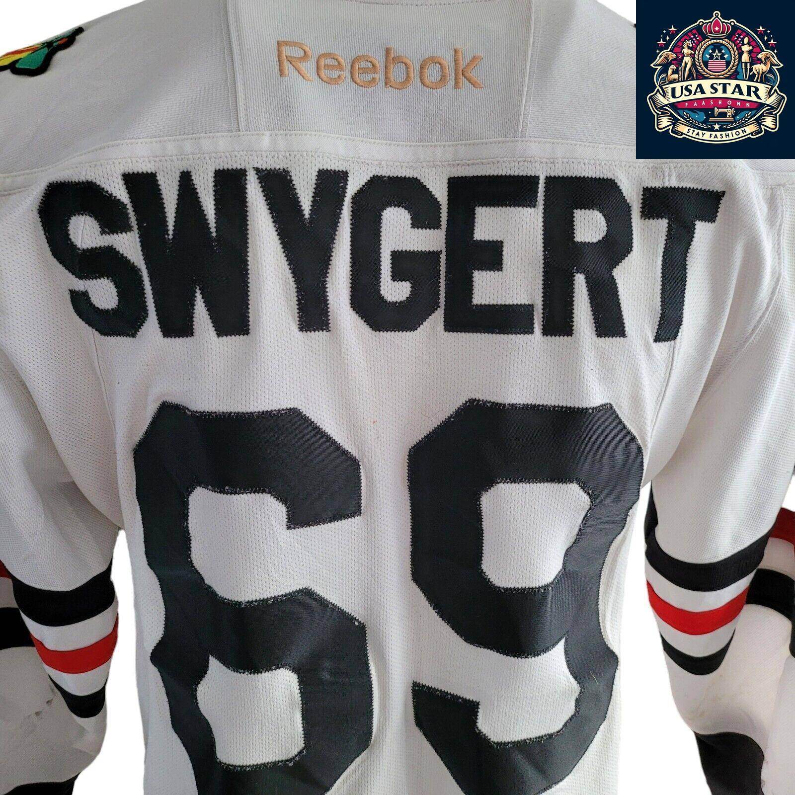 NWHL Blackbirds Jersey Chicago Blackhawks Swygert 69 Size S Vintage Style Pre - Owned - USASTARFASHION