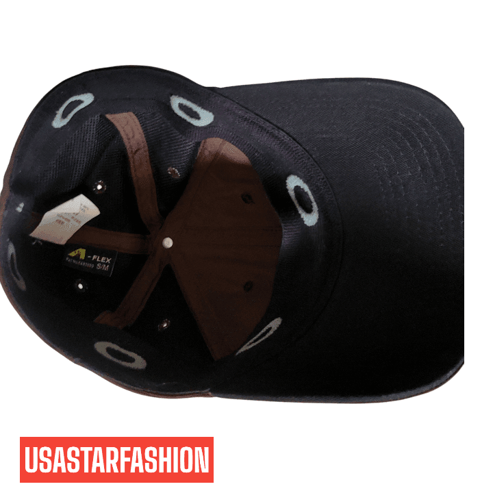 Oakley Flex - Fit Cap S/M - Brown Stretch - Fit Hat with Metal Logo, Comfortable Design - USASTARFASHION