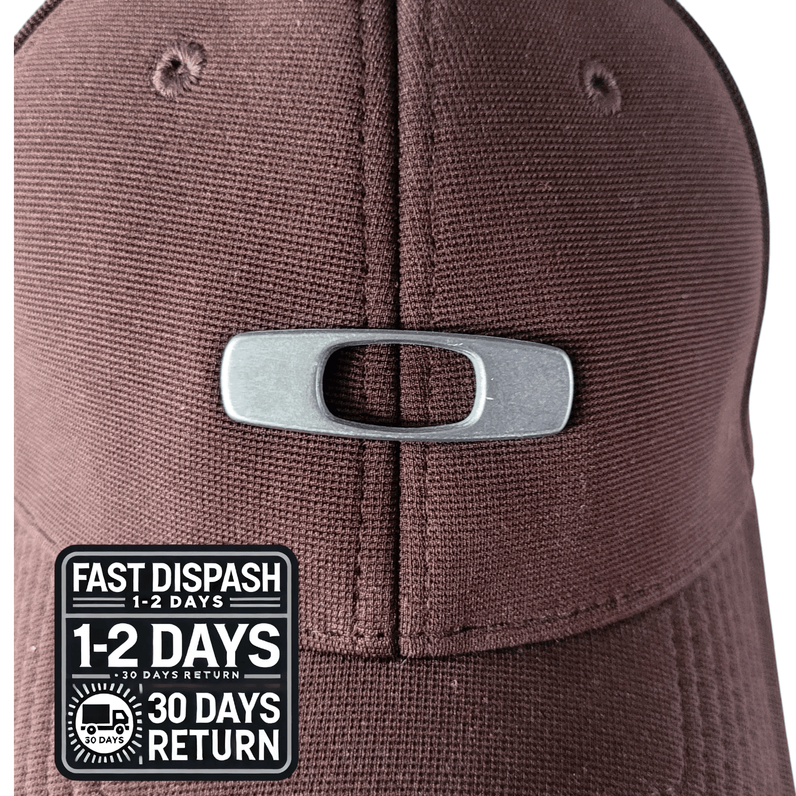 Oakley Flex Fit Cap - Size S/M - Brown - 96% Polyester, 4% Spandex, Classic Comfort Hat - USASTARFASHION