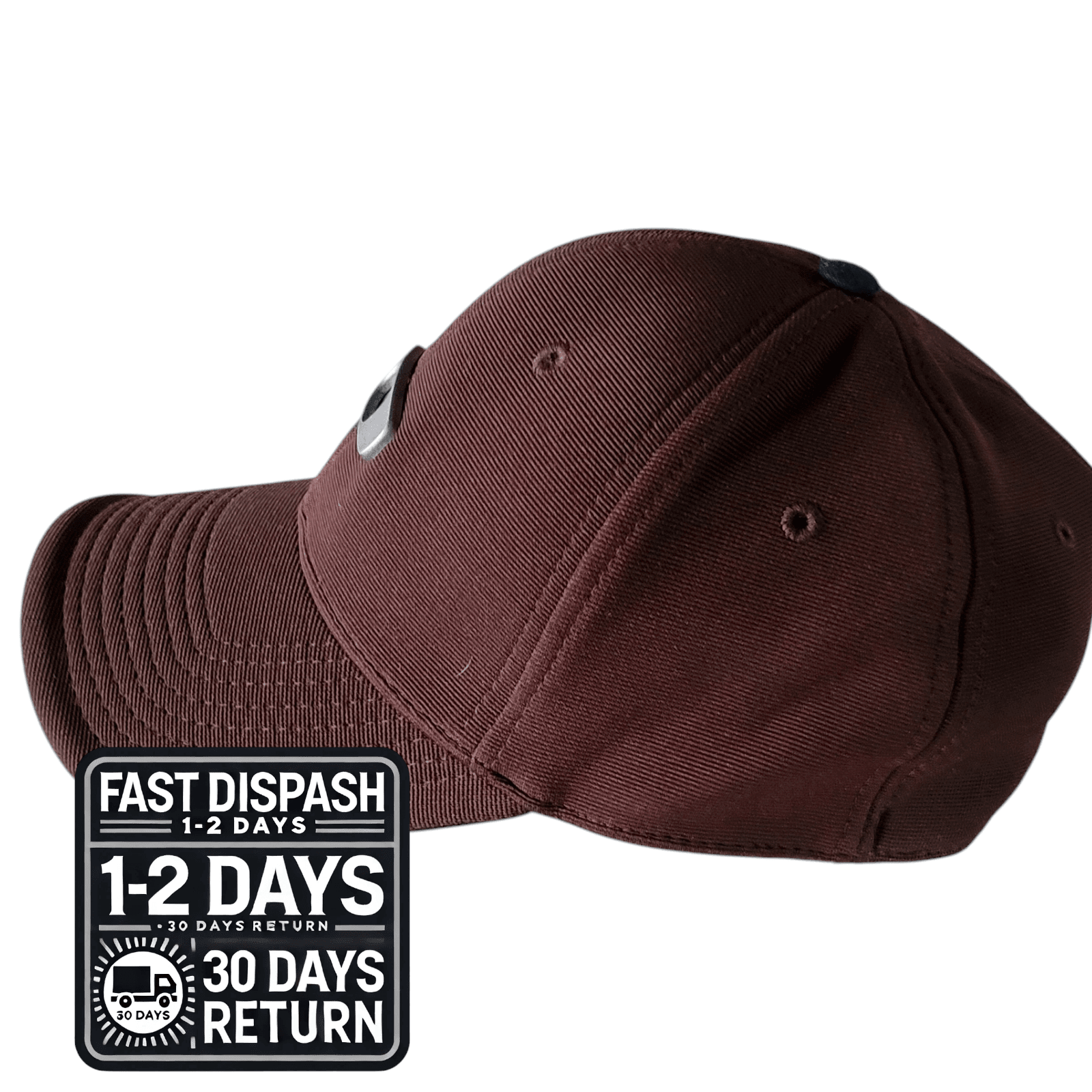 Oakley Flex Fit Cap - Size S/M - Brown - 96% Polyester, 4% Spandex, Classic Comfort Hat - USASTARFASHION