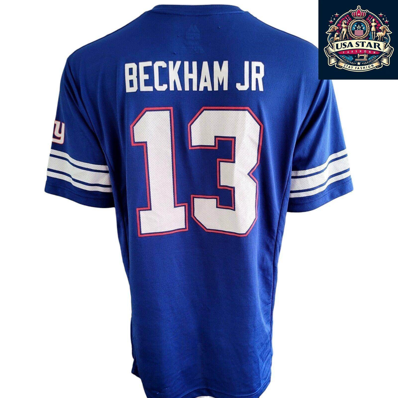Odell Beckham Jr 13 New York Giants Jersey - Authentic Majestic XL Size, NFL Merchandise - USASTARFASHION