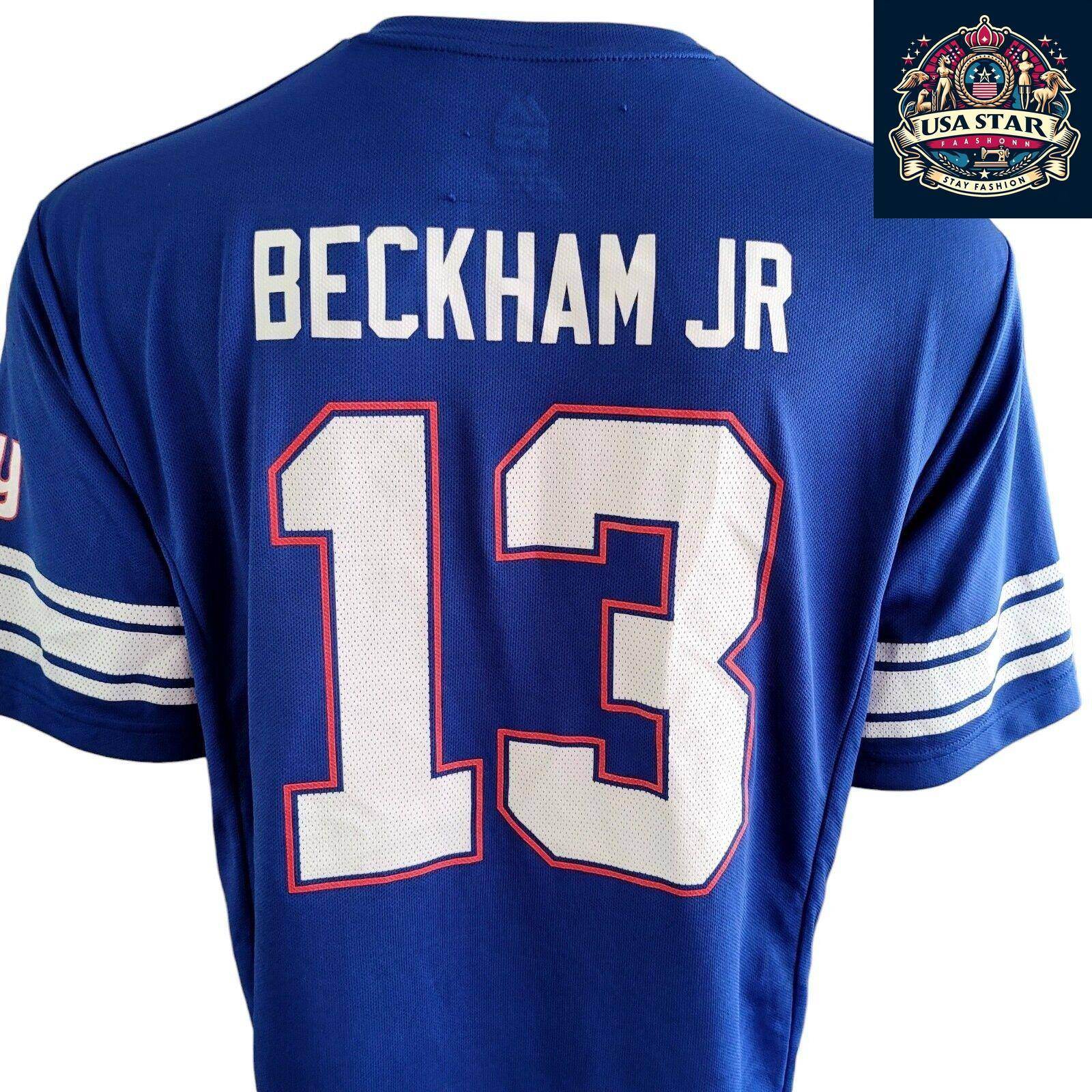 Odell Beckham Jr 13 New York Giants Jersey - Authentic Majestic XL Size, NFL Merchandise - USASTARFASHION
