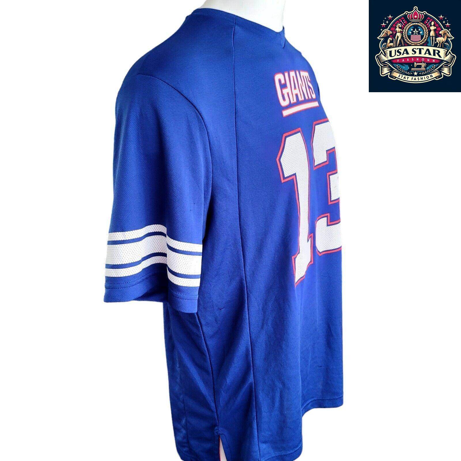 Odell Beckham Jr 13 New York Giants Jersey - Authentic Majestic XL Size, NFL Merchandise - USASTARFASHION