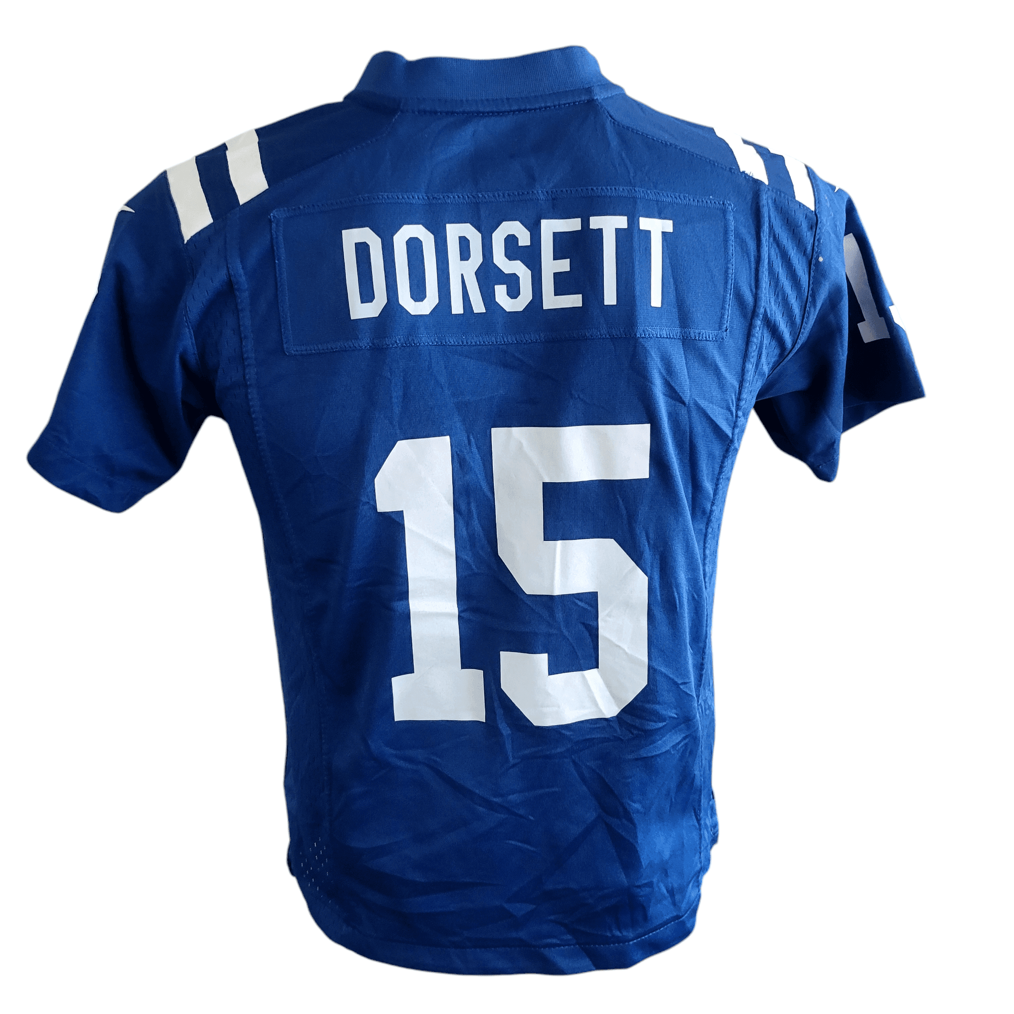 Phillip Dorsett 15 Indianapolis Colts Jersey Youth Medium - Nike NFL Team Apparel in Royal Blue - USASTARFASHION