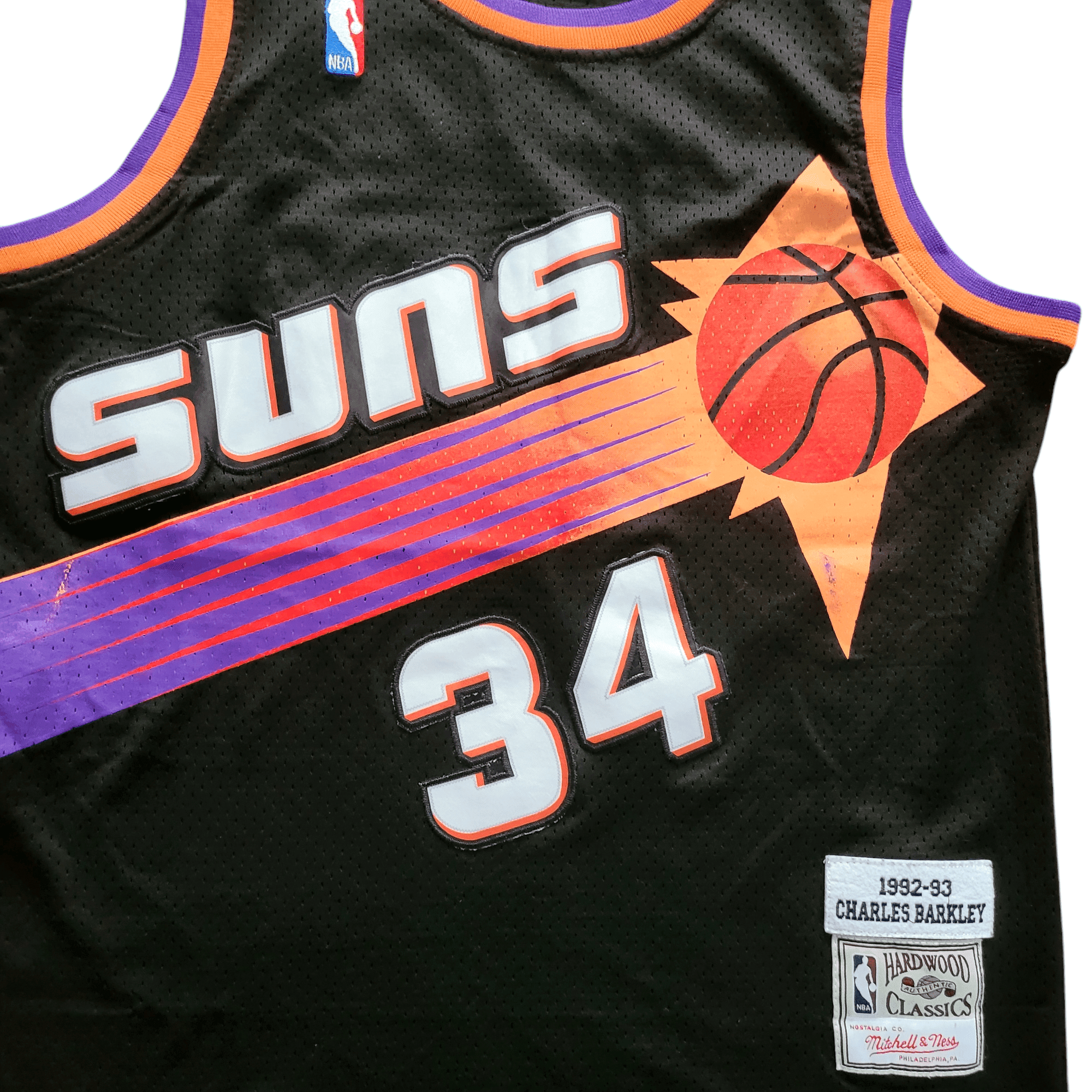 Phoenix Suns Charles Barkley Jersey 34 XL Black Mitchell & Ness 1992 - 93 Hardwood Classics - USASTARFASHION