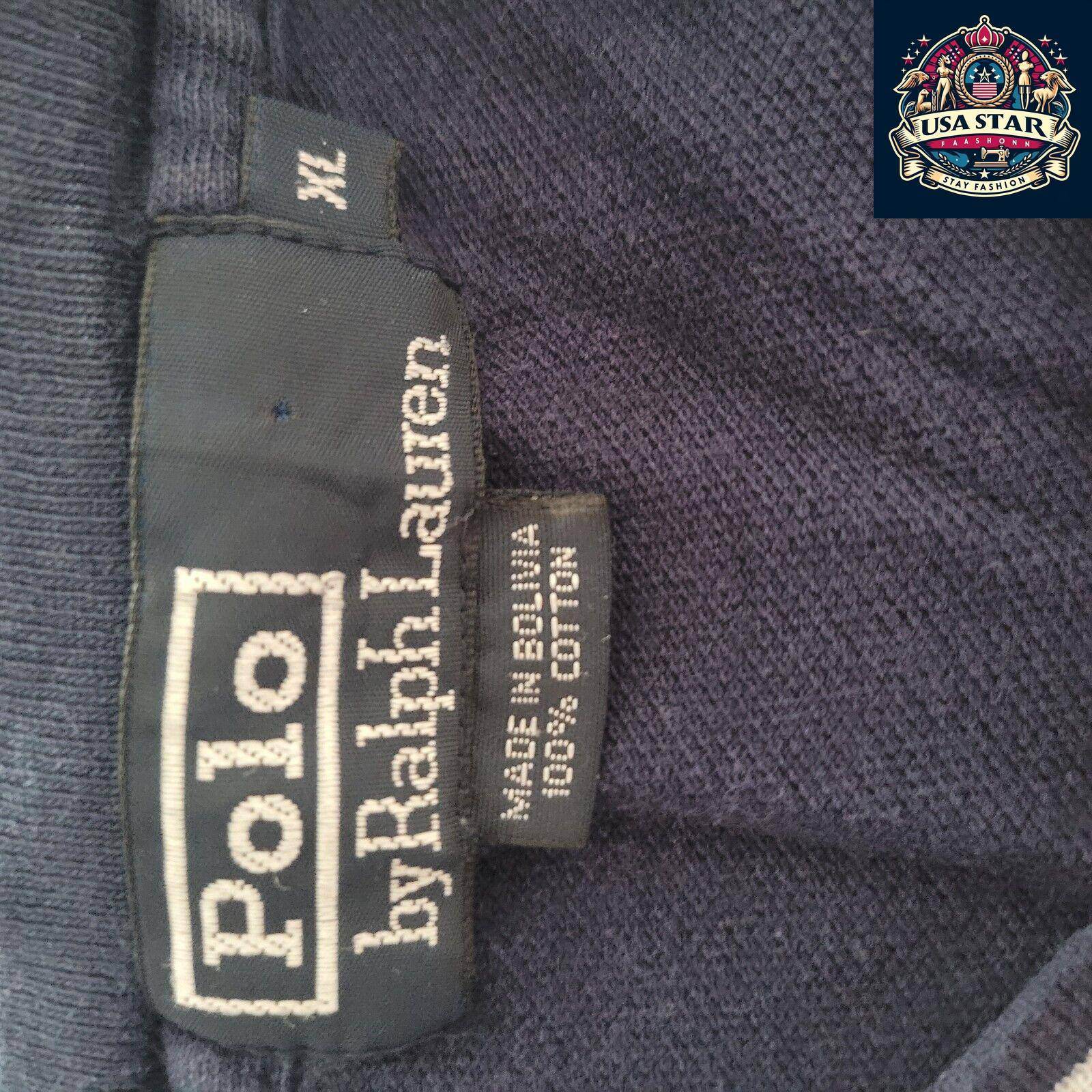 Polo Ralph Lauren V-Neck T-Shirt XL in Soft Cotton, Classic Fit for Everyday Comfort and Style - USASTARFASHION