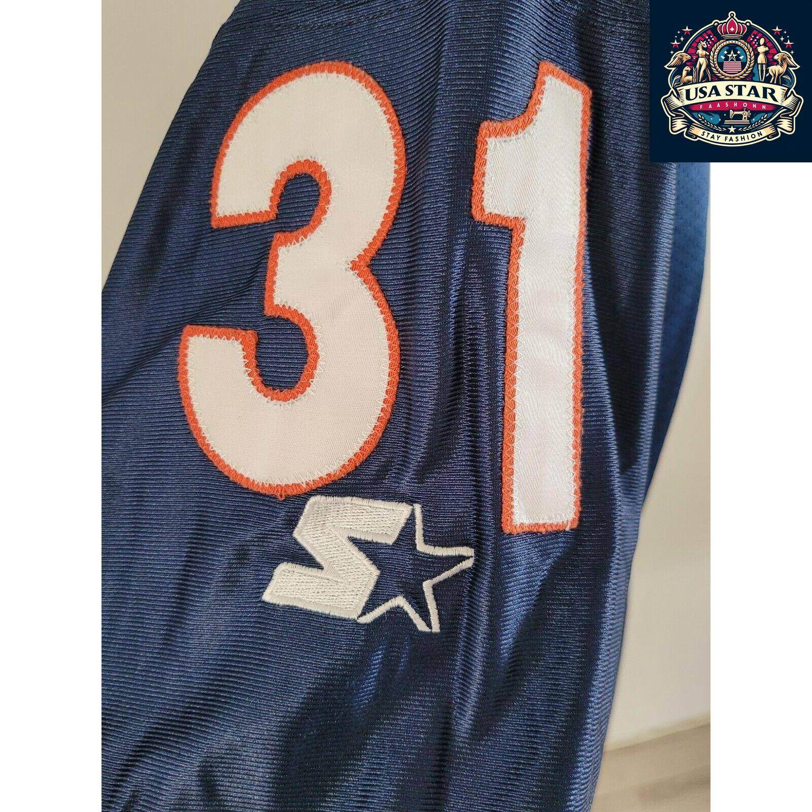 Rashaan Salaam Jersey 31 Chicago Bears NFL STARTER Vintage Style, Comfortable Fit, Size L - USASTARFASHION
