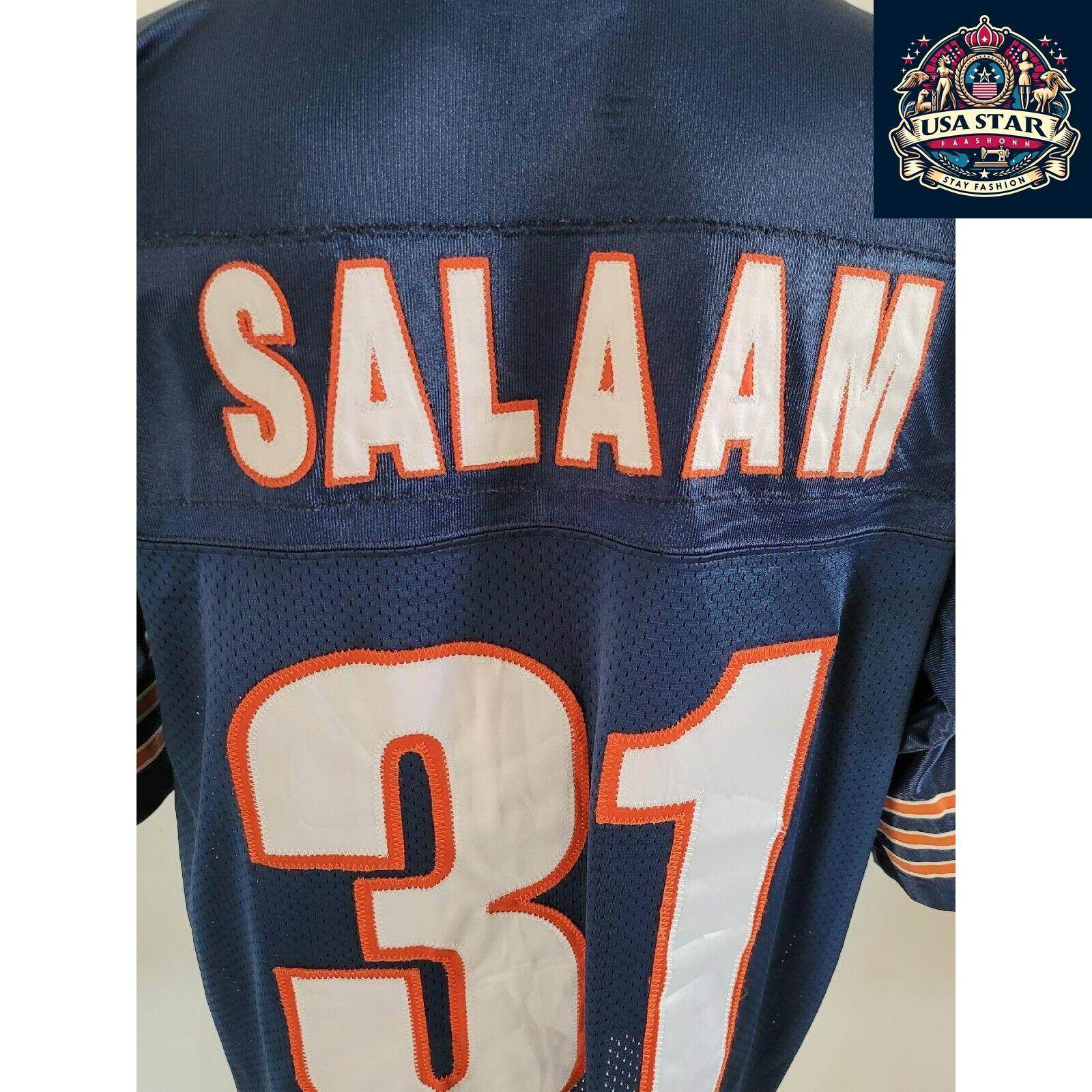 Rashaan Salaam Jersey 31 Chicago Bears NFL STARTER Vintage Style, Comfortable Fit, Size L - USASTARFASHION