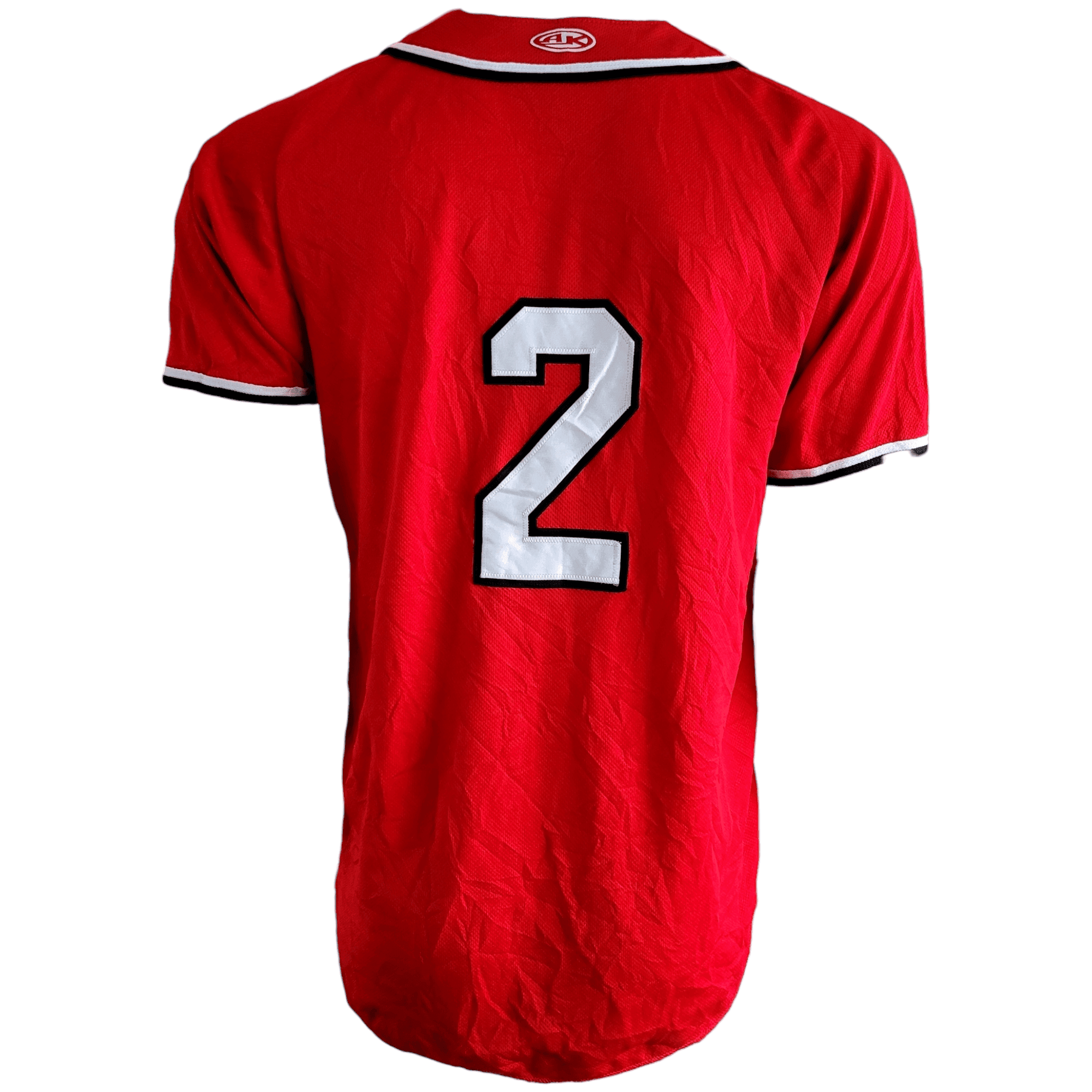 Red A’s Majestic Athletic Jersey - Men’s Medium 2, 100% Polyester, Used, Made in Canada - USASTARFASHION