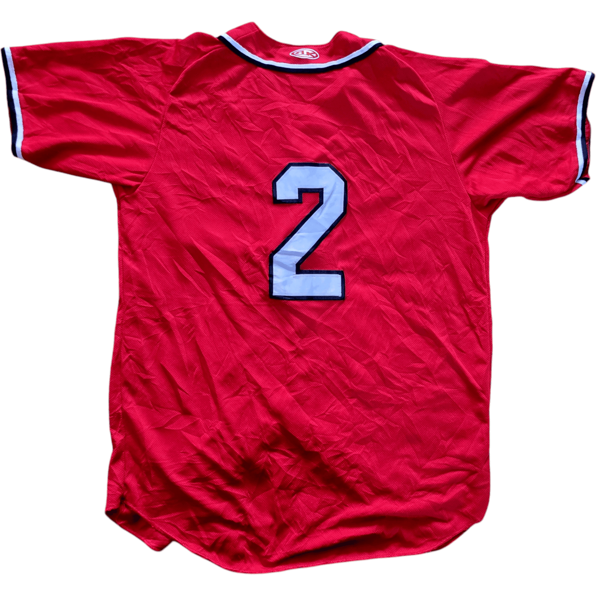 Red A’s Majestic Athletic Jersey - Men’s Medium 2, 100% Polyester, Used, Made in Canada - USASTARFASHION