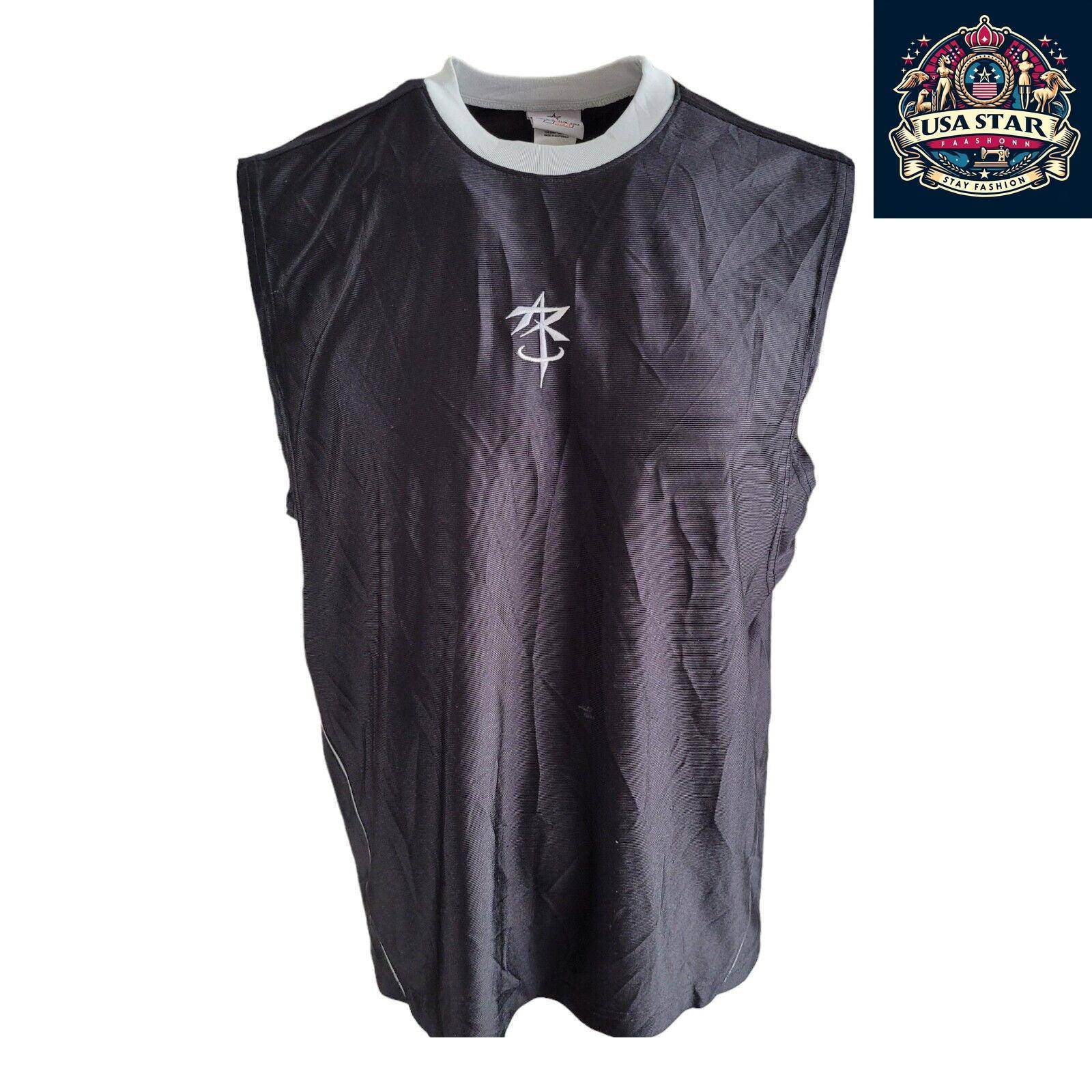Reebok Basketball Vest T-Shirt Size M, Lightweight Moisture - Wicking Fabric, Sporty Black Design - USASTARFASHION
