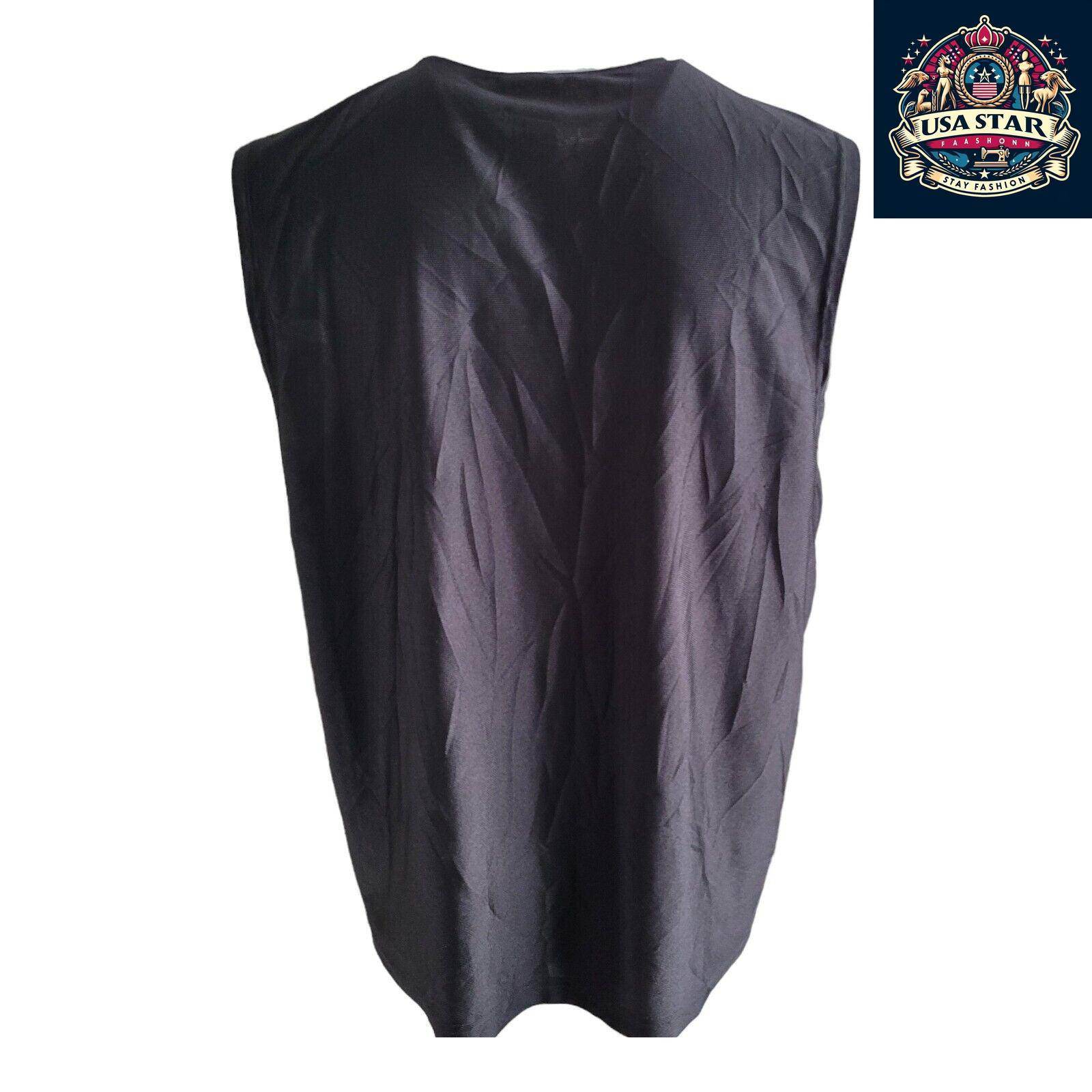 Reebok Basketball Vest T-Shirt Size M, Lightweight Moisture - Wicking Fabric, Sporty Black Design - USASTARFASHION