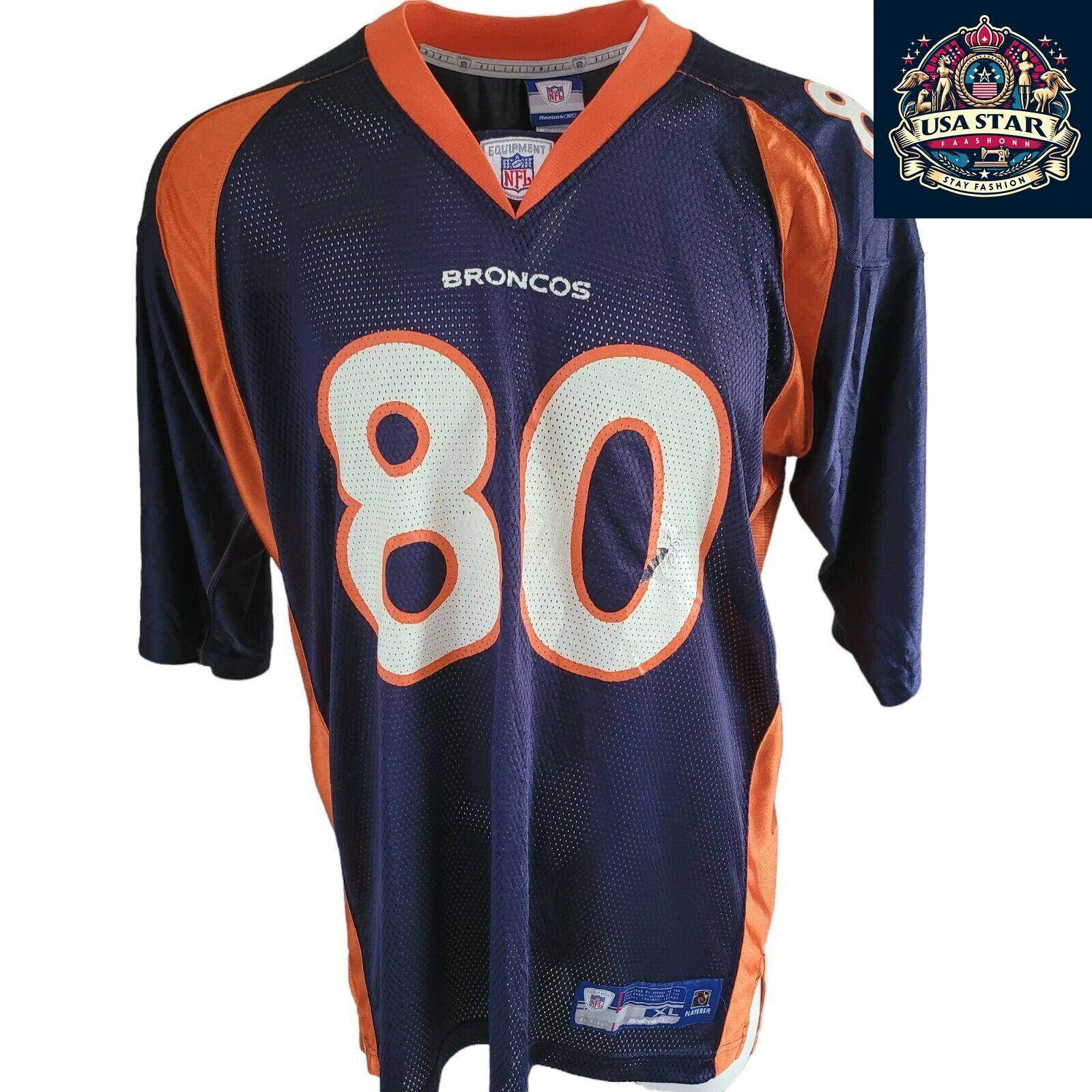 Reebok Broncos Jersey 80 Smith XL - Authentic, Lightweight, Breathable NFL Design for Fans - USASTARFASHION